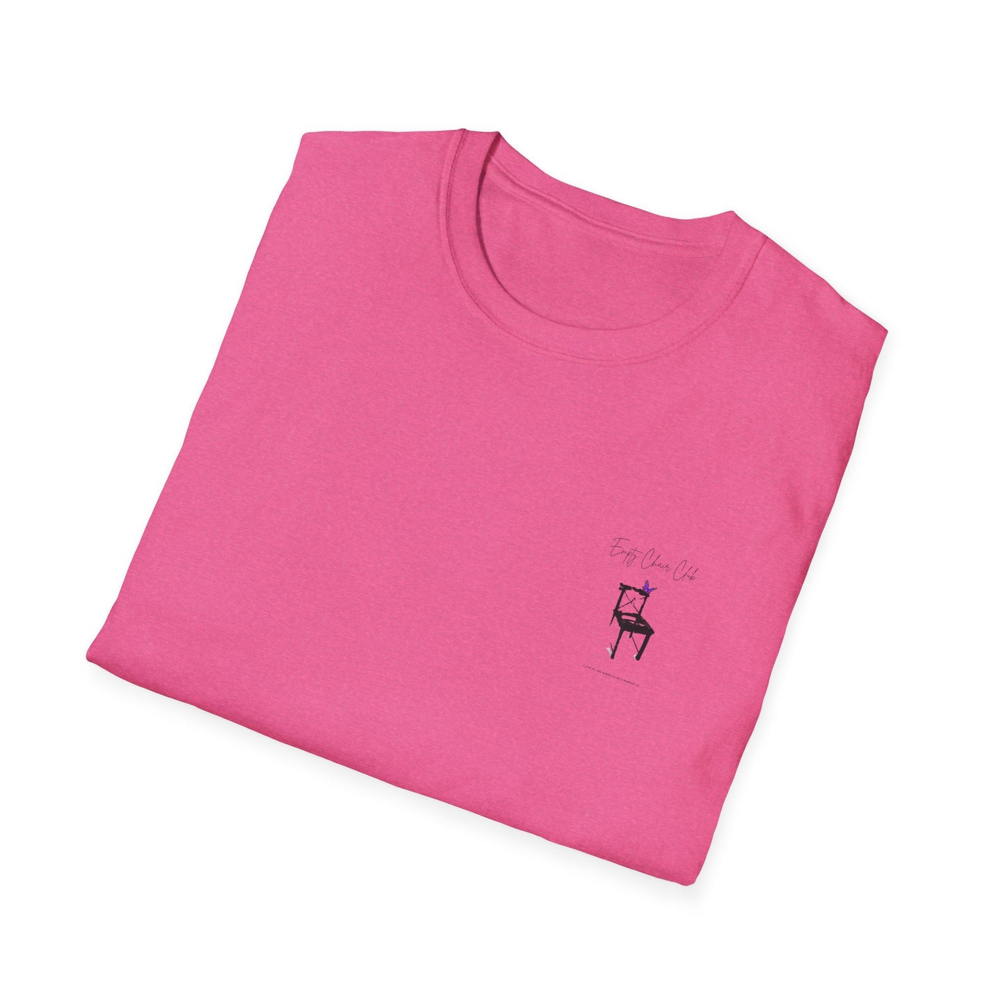 EMPTY CHAIR CLUB Unisex Softstyle T-Shirt - Casual Comfort for Relaxation and Reflection