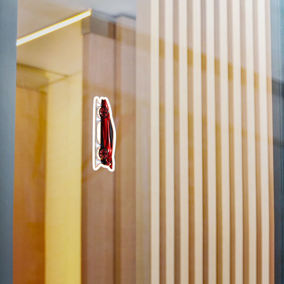 TESLA FLYING ROADSTER Collectible Fireball Art Stickers in 4 Sizes