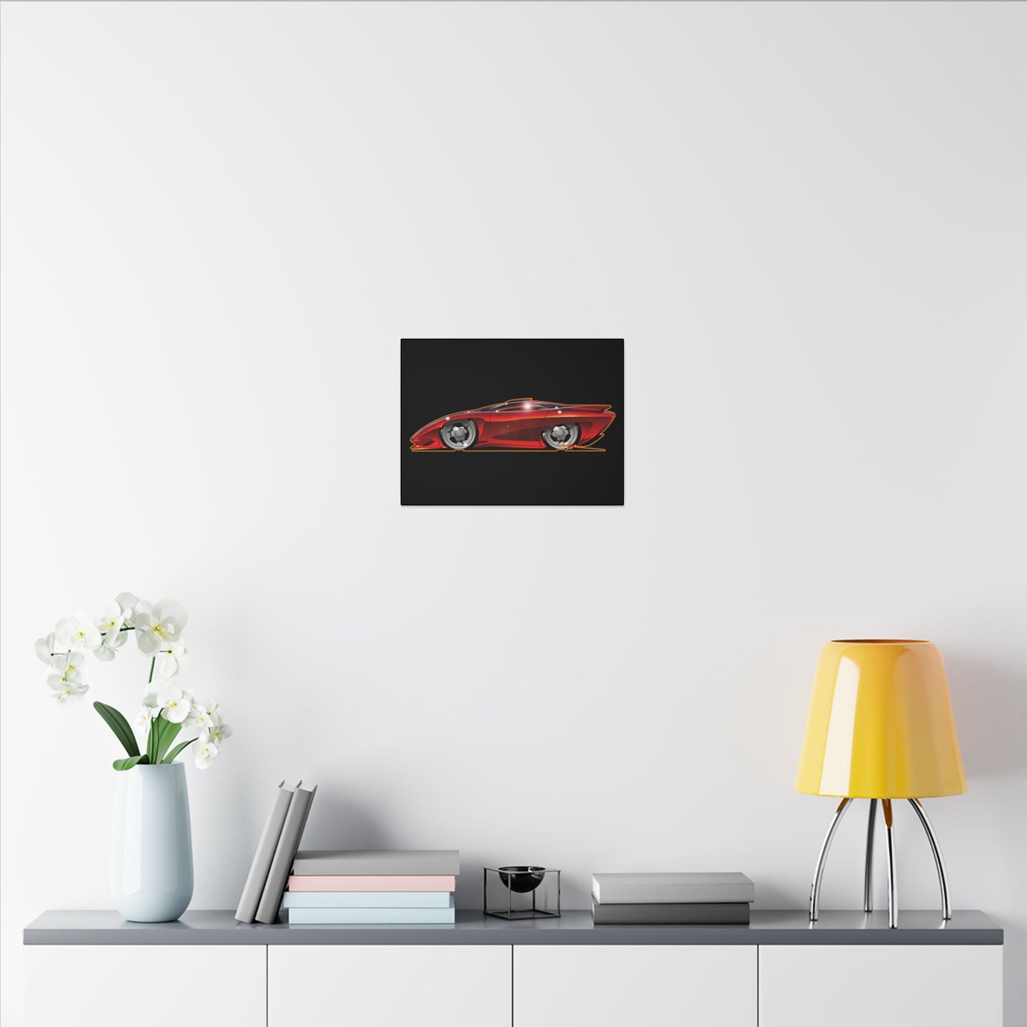 PONTIAC BANSHEE Concept Car Collectible Fireball Art Canvas Print