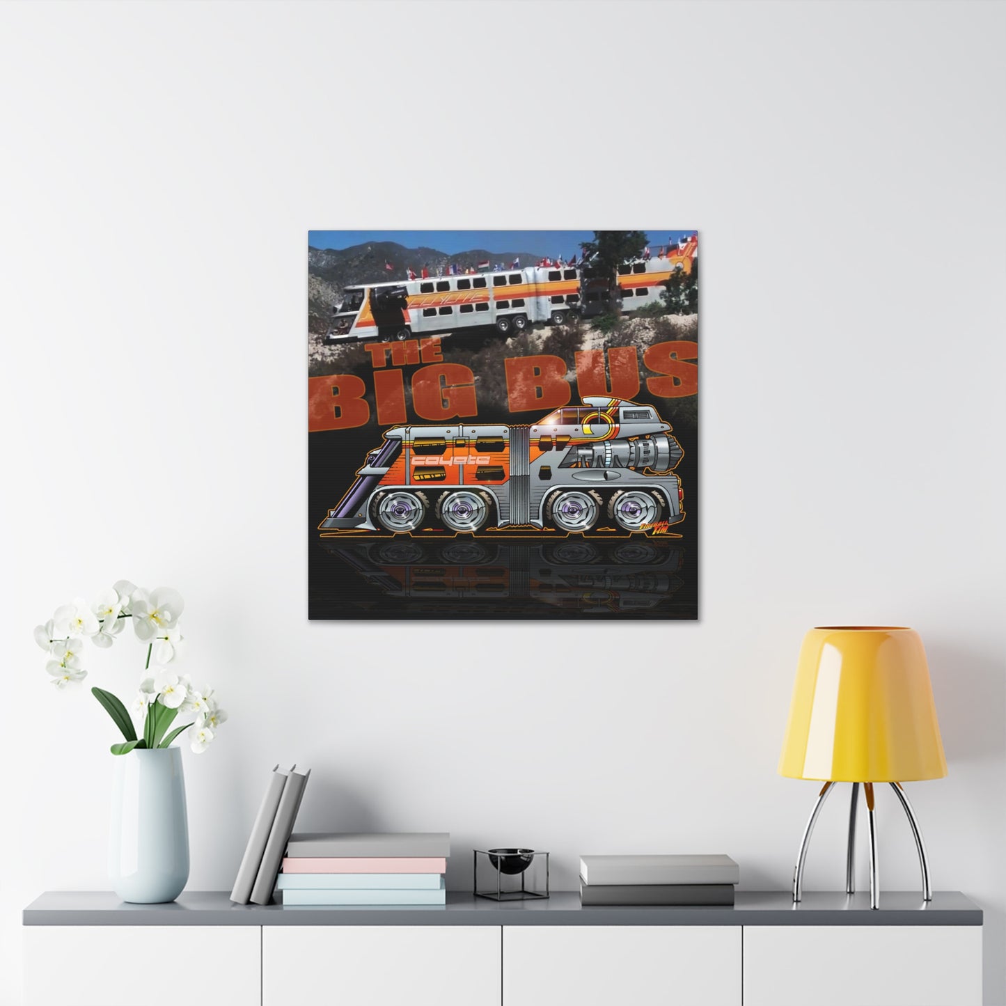 THE BIG BUS Concept Art Canvas MASTERPRINT 3 Sizes