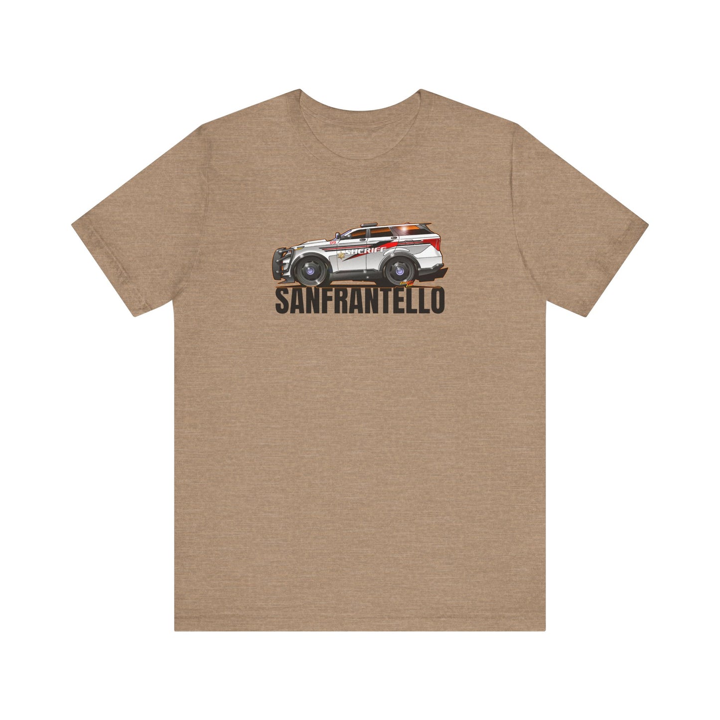 FORD EXPLORER POLICE CRUISER Sanfrantello 09 Tribute Concept Art Short Sleeve Tee 12 Colors