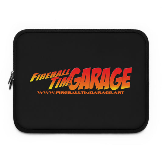 FIREBALL TIM GARAGE Laptop Sleeve - Stylish Tech Accessory, Gift for Artists, Creative Professionals, Birthday, Everyday Use