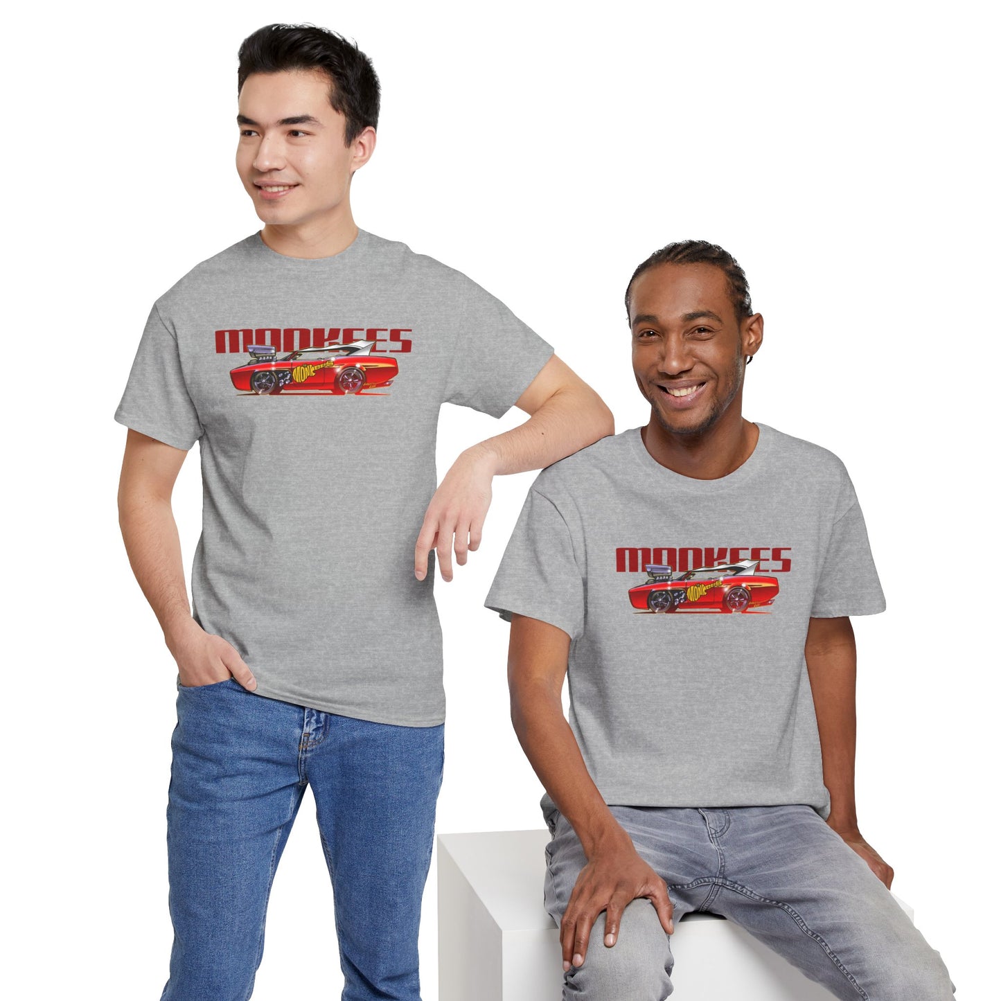 THE MONKEES Monkeemobile Cotton Tee Shirt - 12 Colors