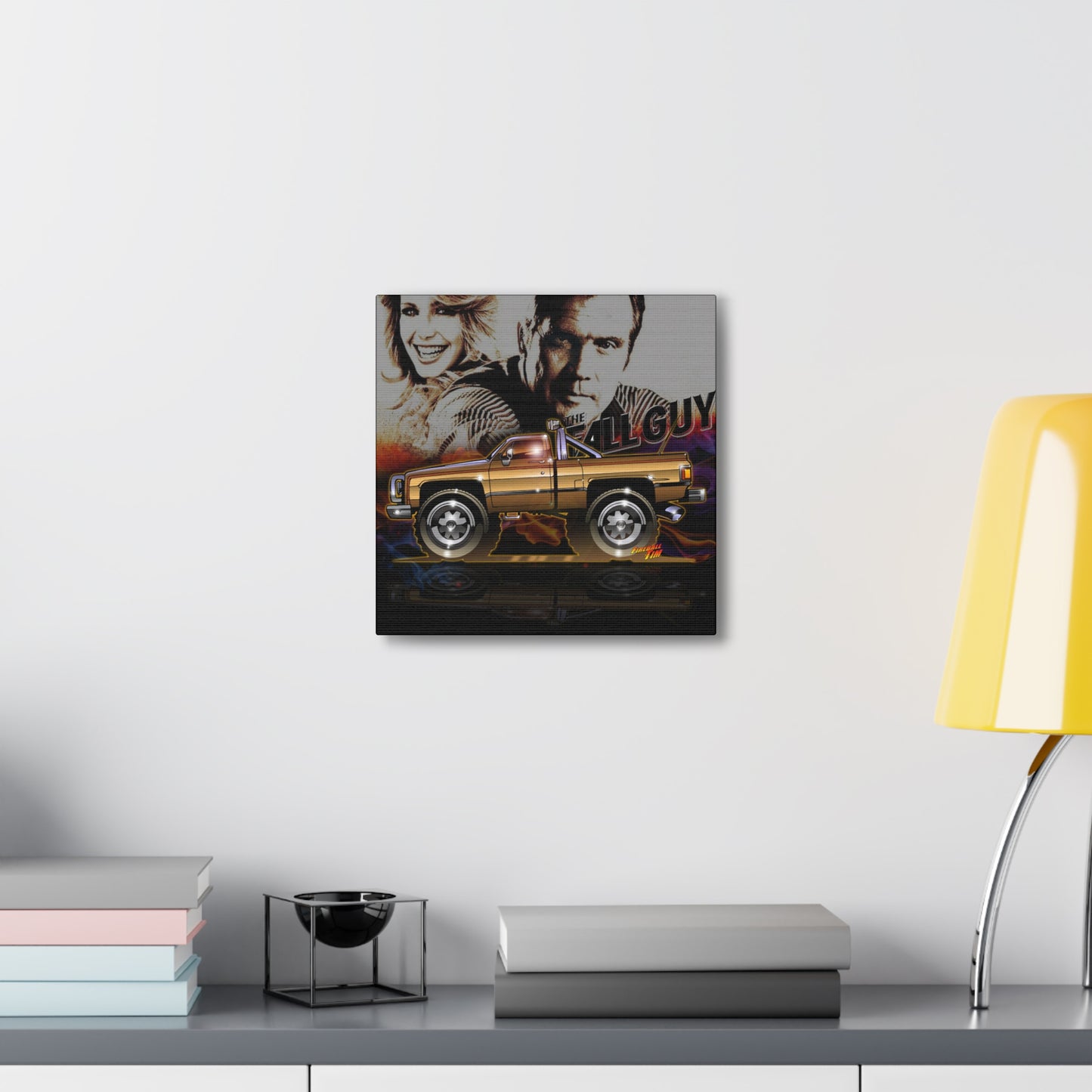 THE FALL GUY 1982 GMC K-2500 TV Show Canvas Wall Print MASTERPRINT 2 Sizes