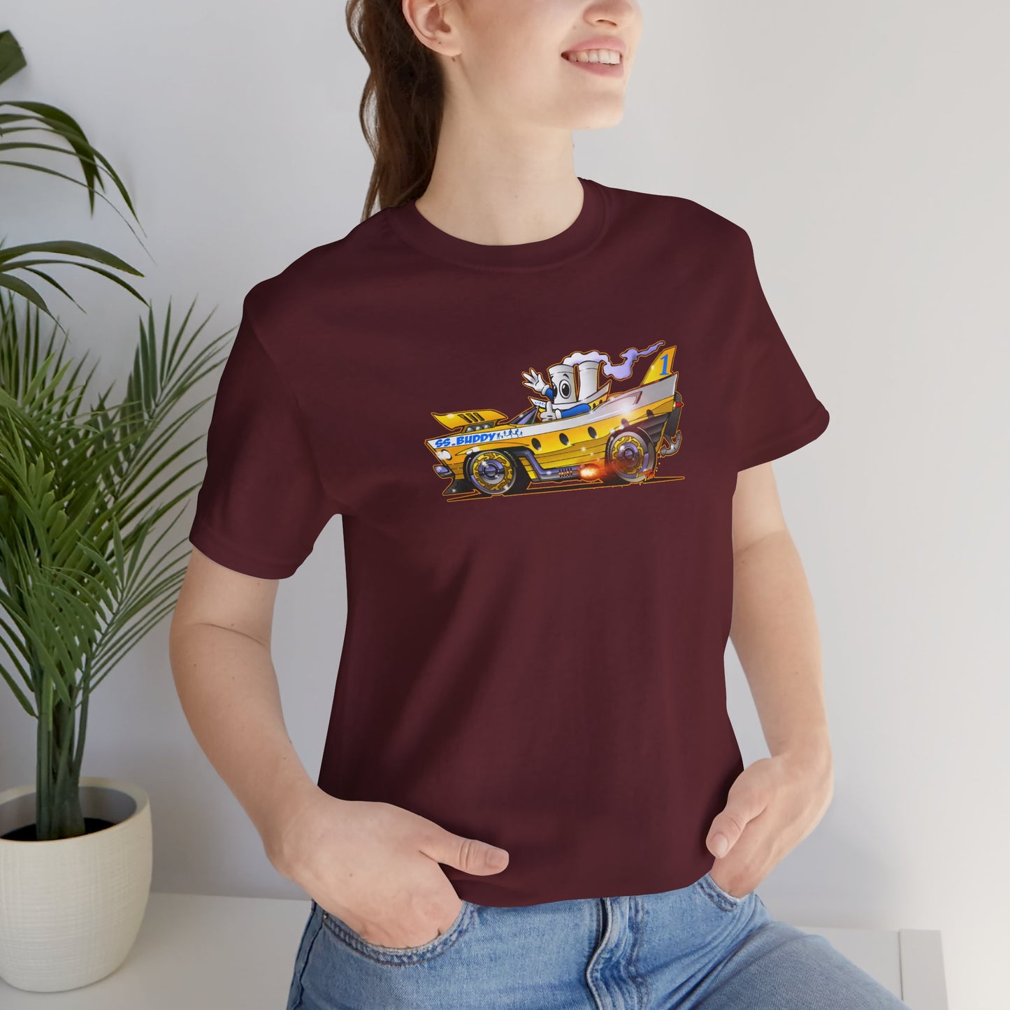 BUDDY CRUISE BUDDYMOBILE Custom Car Art Short Sleeve Tee in 17 Colors