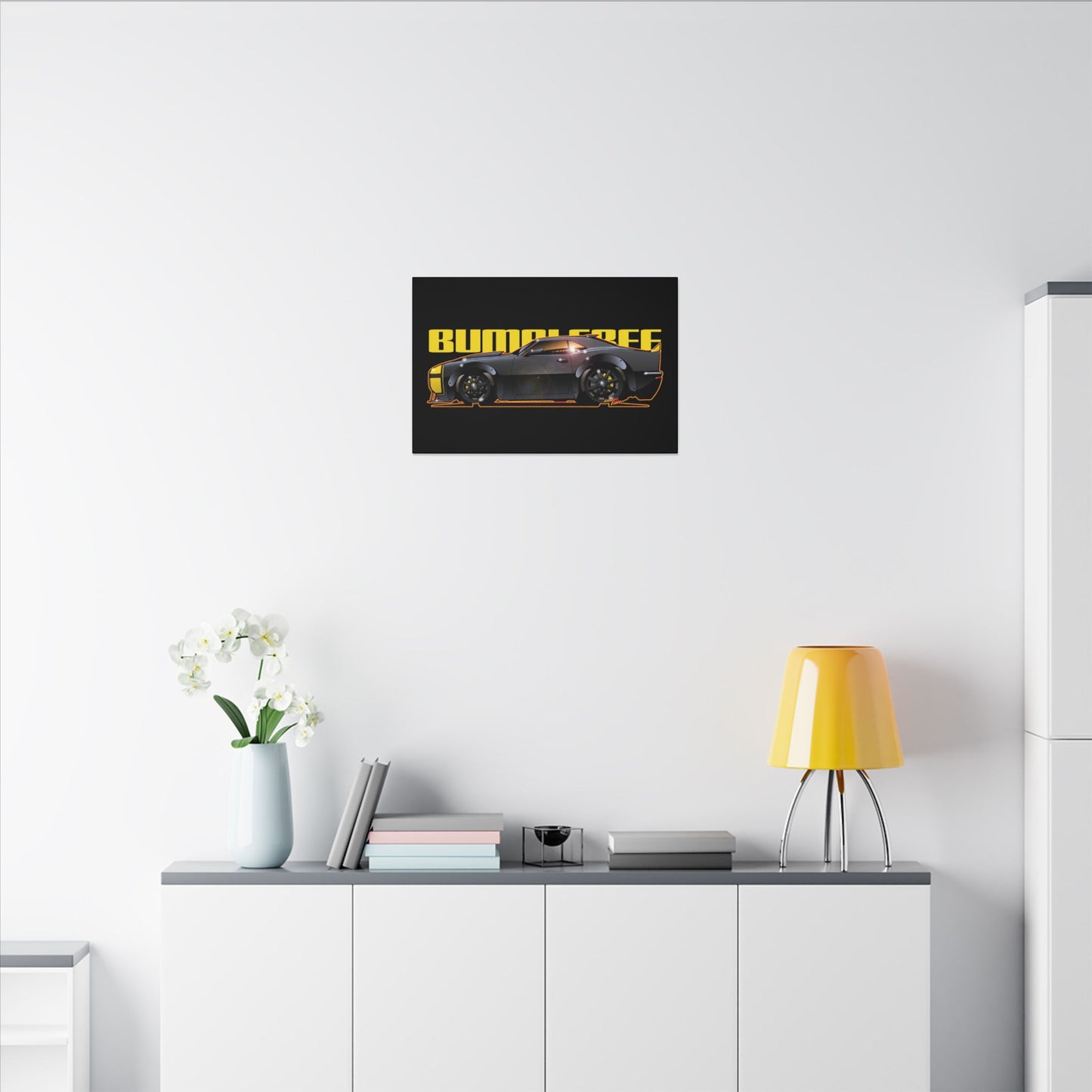 TRANSFORMERS BUMBLEBEE 1967 Camaro Fireball Art Canvas Print
