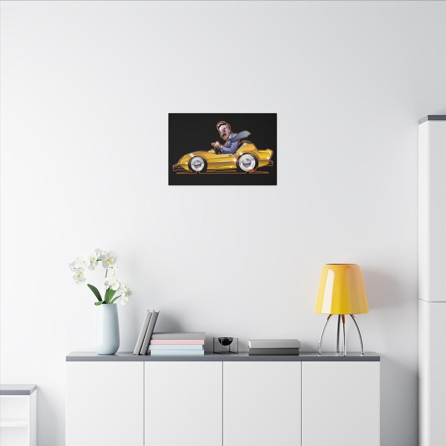 AUTOPIA CLASSIC Walt Disney Fireball Art Canvas Print