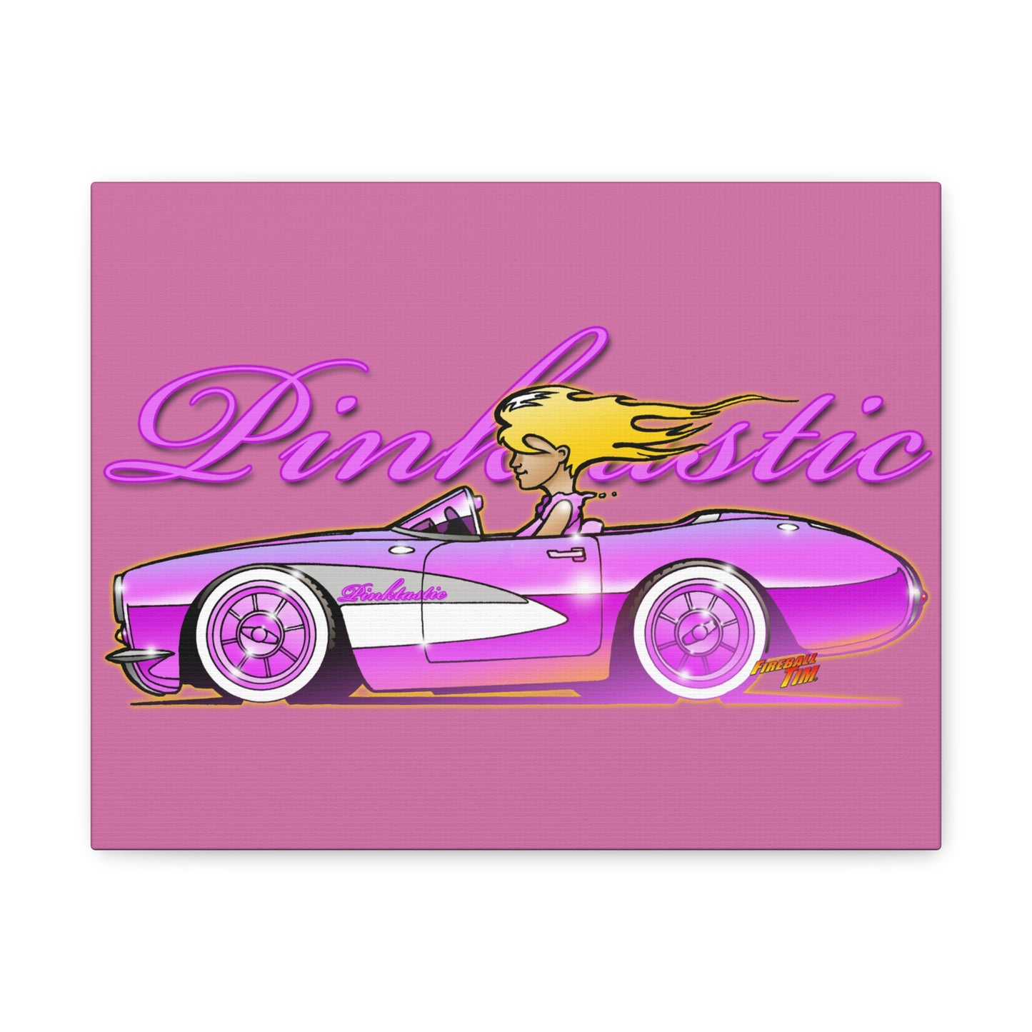 BARBIE PINK CORVETTE Pinktastic Concept Canvas Print 11X14