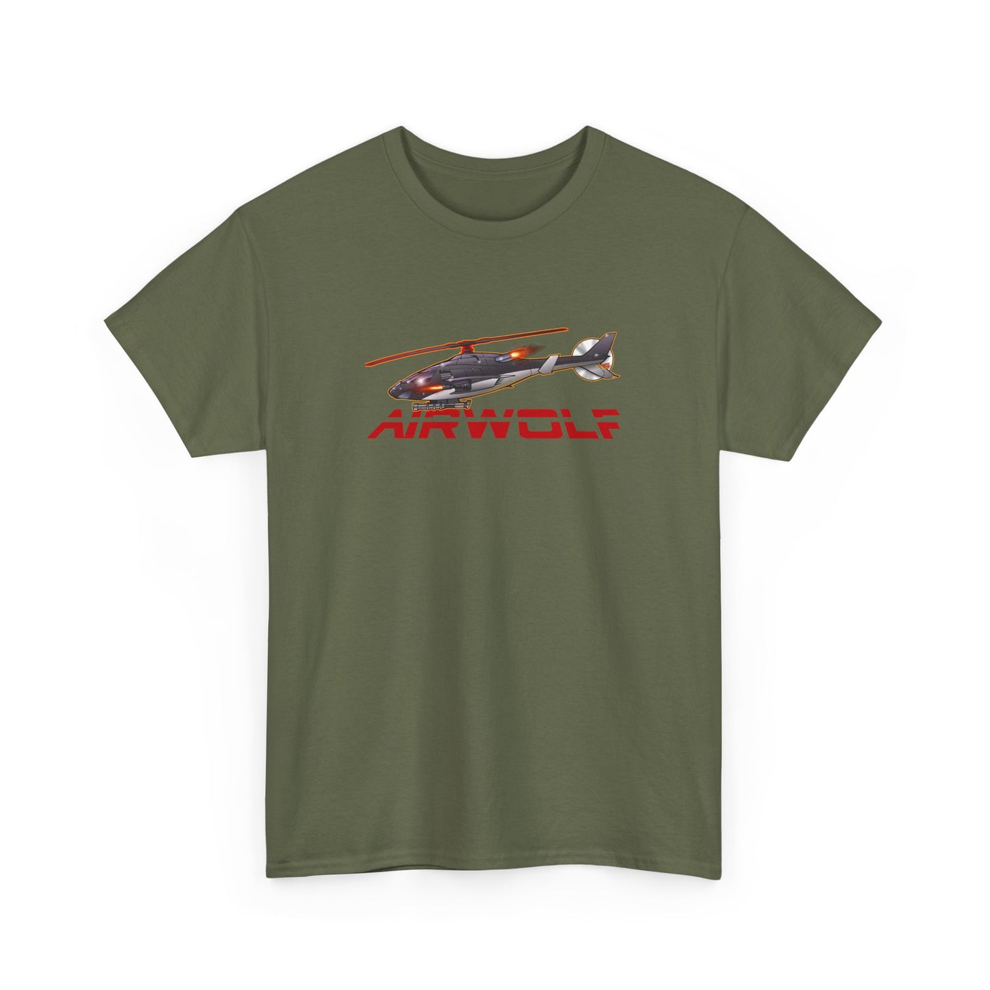 AIRWOLF Helicopter Concept Art Cotton Tee Shirt Mutiple Colors