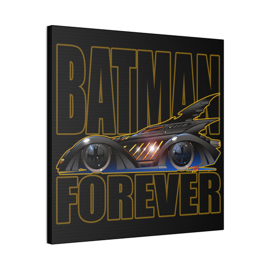 BATMAN FOREVER BATMOBILE Canvas Art Print A - 2 Sizes