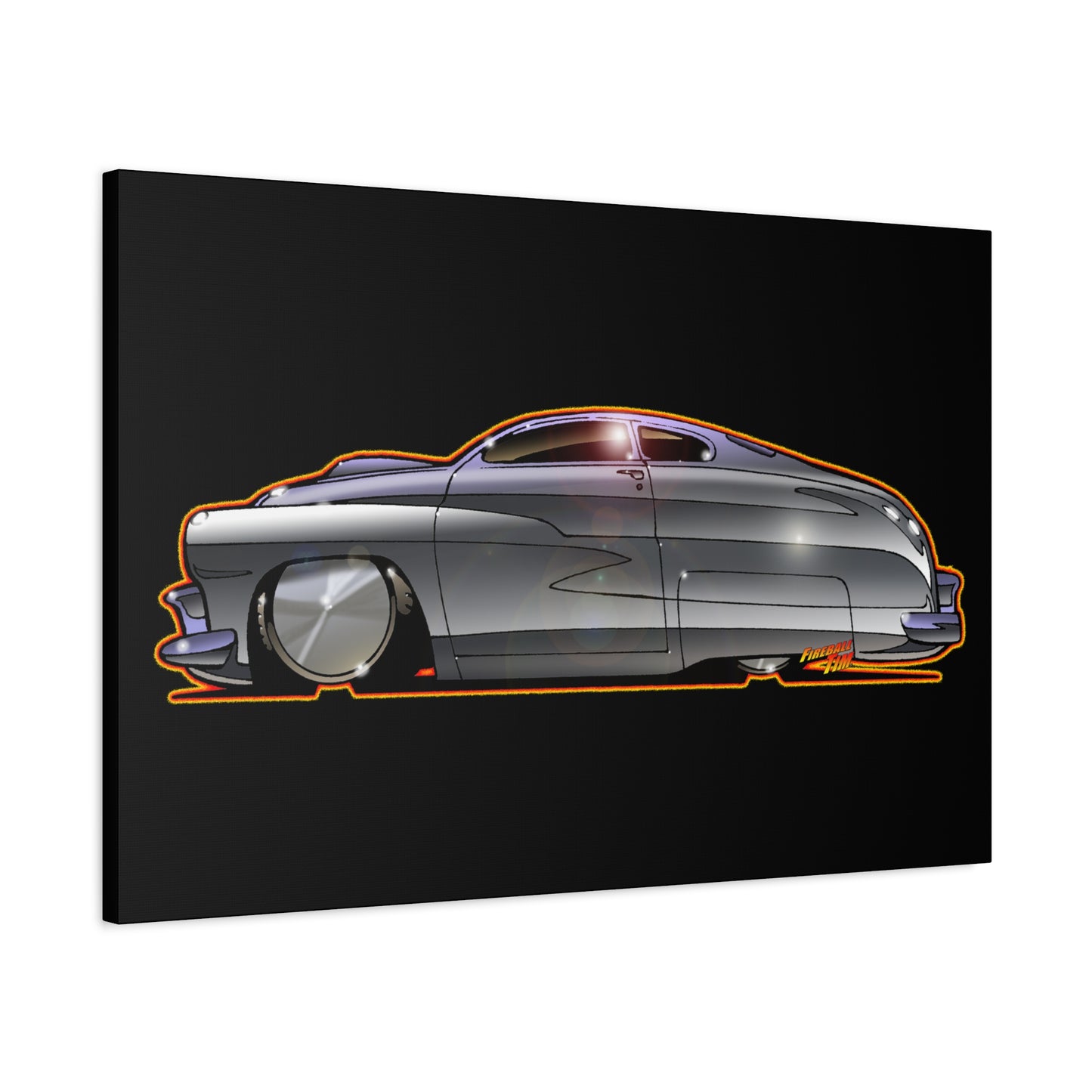COBRA MERCURY Sylvester Stallone Collectible Fireball Art Canvas Print