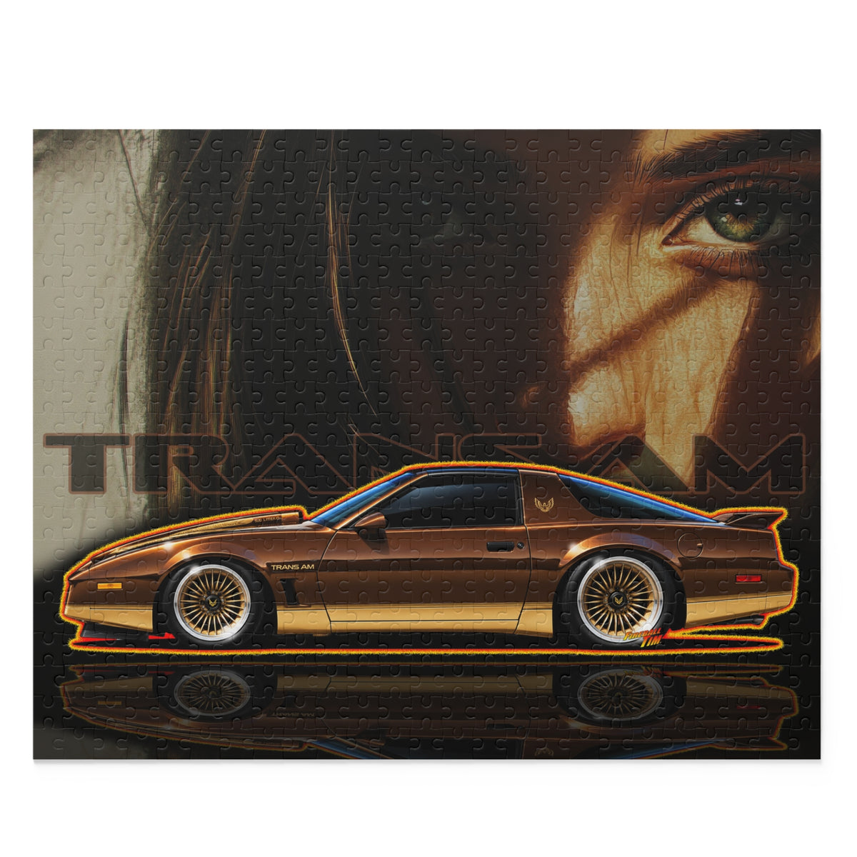 PONTIAC TRANS AM 1984 Collectible Fireball Art Jigsaw Puzzle — (120/252/500‑Piece)