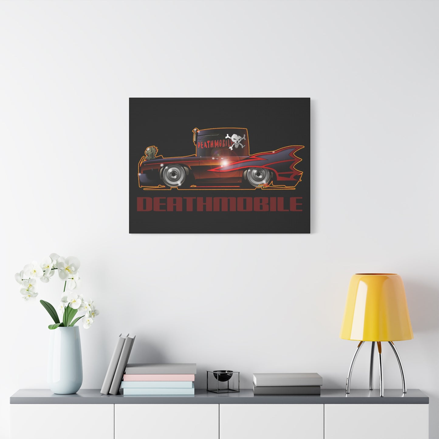 ANIMAL HOUSE DEATHMOBILE Fireball Art Canvas Wall Print