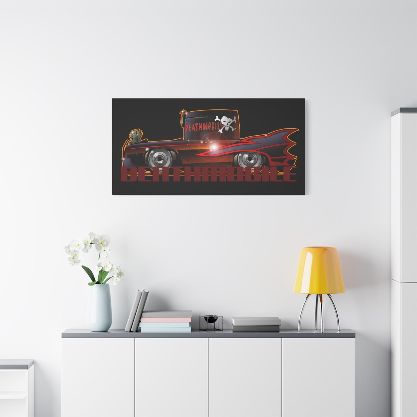 ANIMAL HOUSE DEATHMOBILE Fireball Art Canvas Wall Print