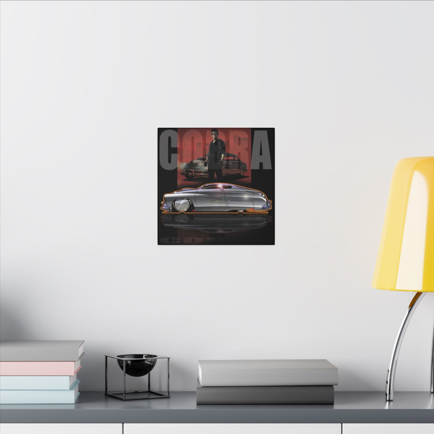 COBRA MERCURY Sylvester Stallone Movie Car Fireball Art Canvas Print