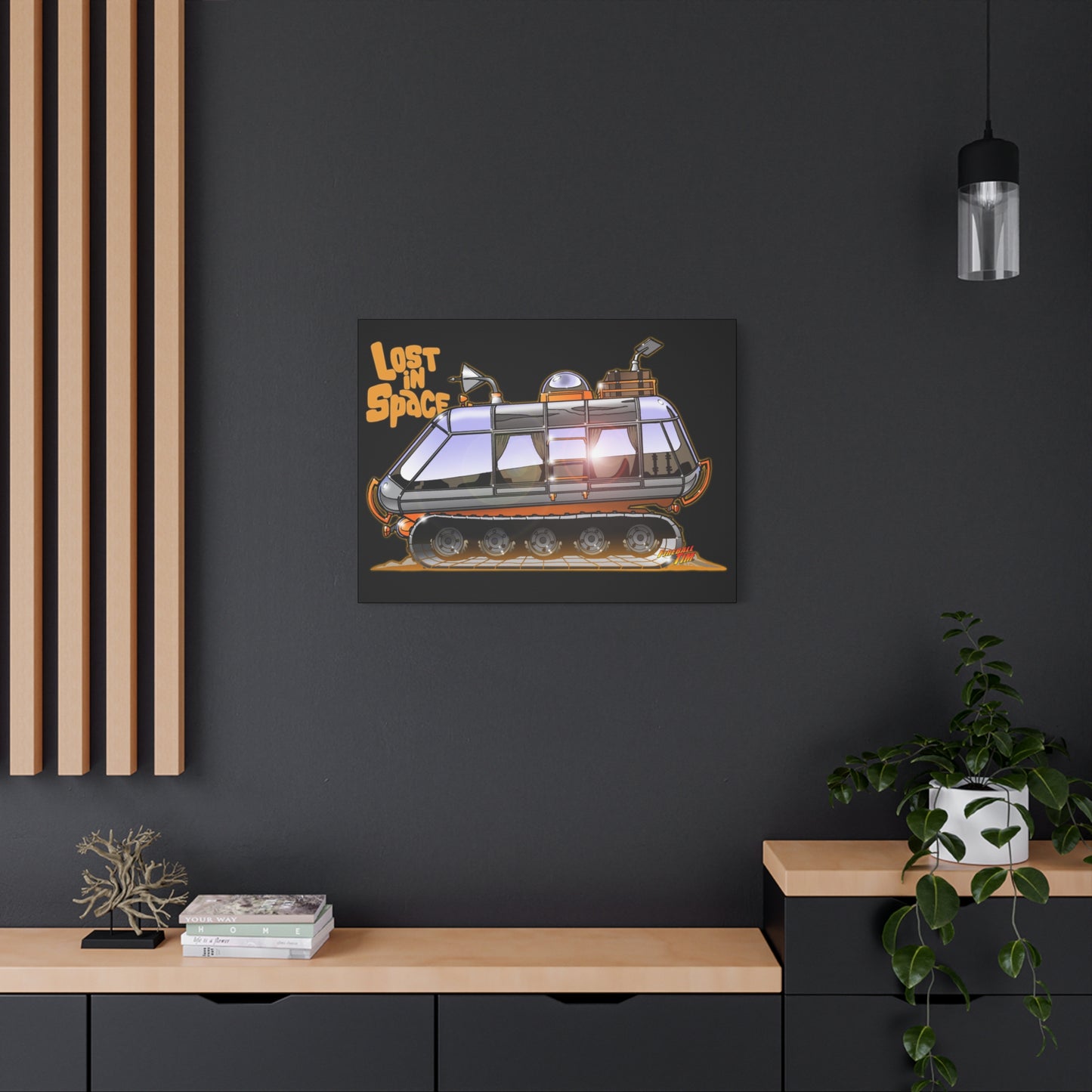 LOST in SPACE Classic TV Chariot Canva Art Wall Print
