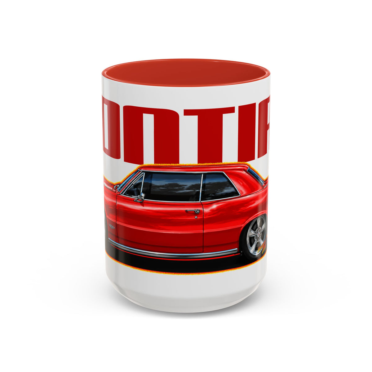 PONTIAC GTO 1965 Collectible Fireball Art Coffee Mug - 2 Sizes