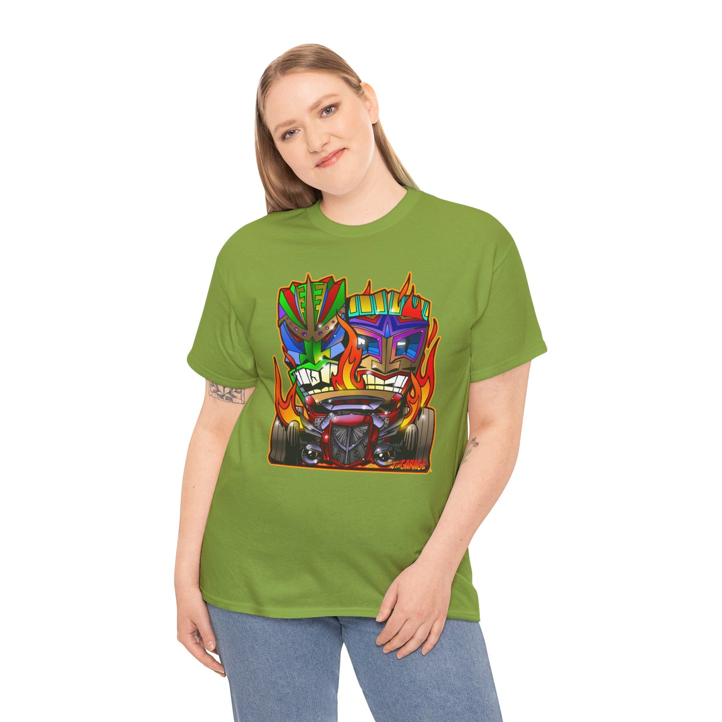 HOT ROD TIKIS Concept Art Tiki Unisex Heavy Cotton Tee 13 Colors