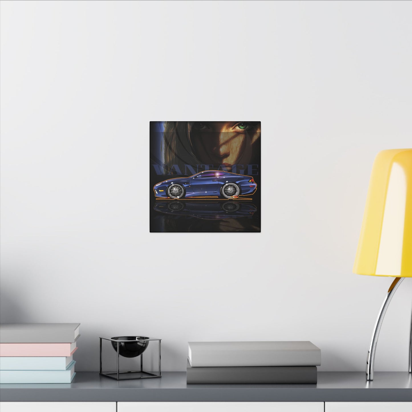 ASTON MARTIN VANTAGE 2001 Fireball Art Canvas Print