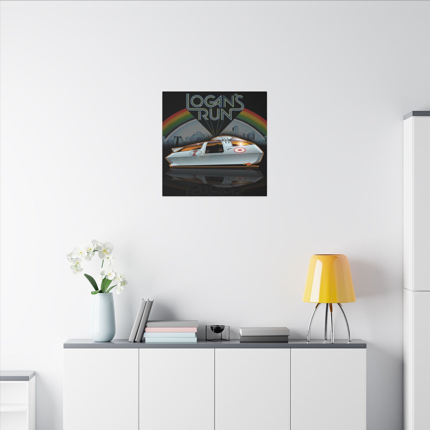 LOGAN'S RUN Sandman Sci Fi TV Car Collectible Fireball Art Canvas Print