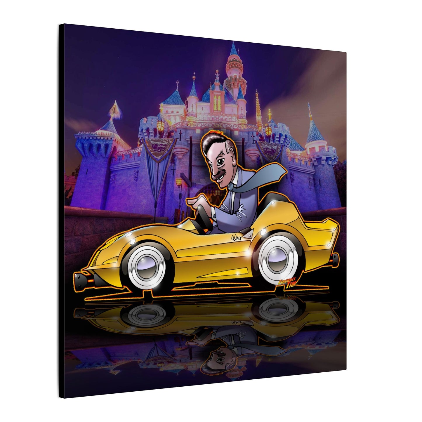 AUTOPIA CLASSIC Walt Disney Fireball Art Canvas Print