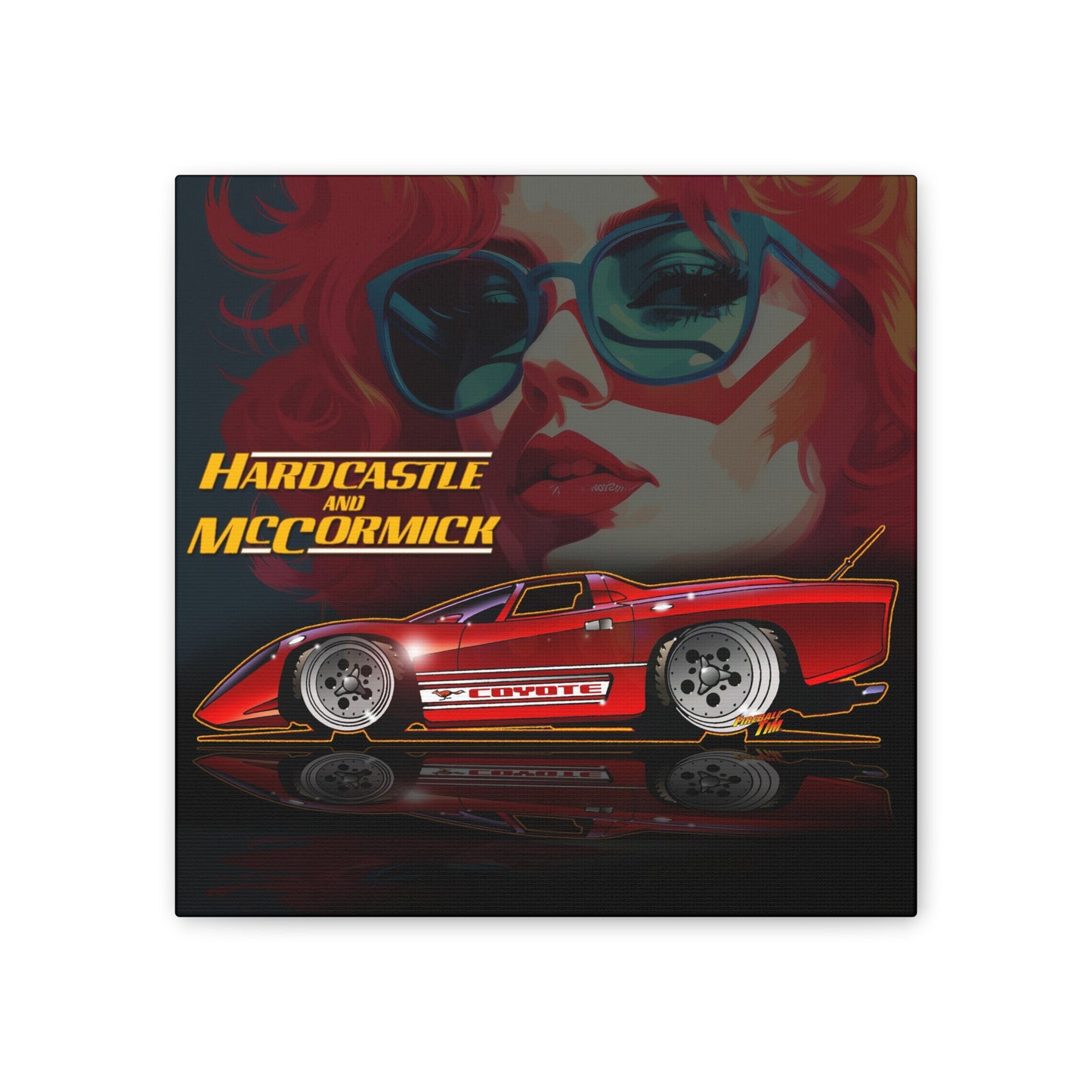 HARDCASTLE & McCORMICK COYOTE GT TV Canvas Art Wall Print - 12x12