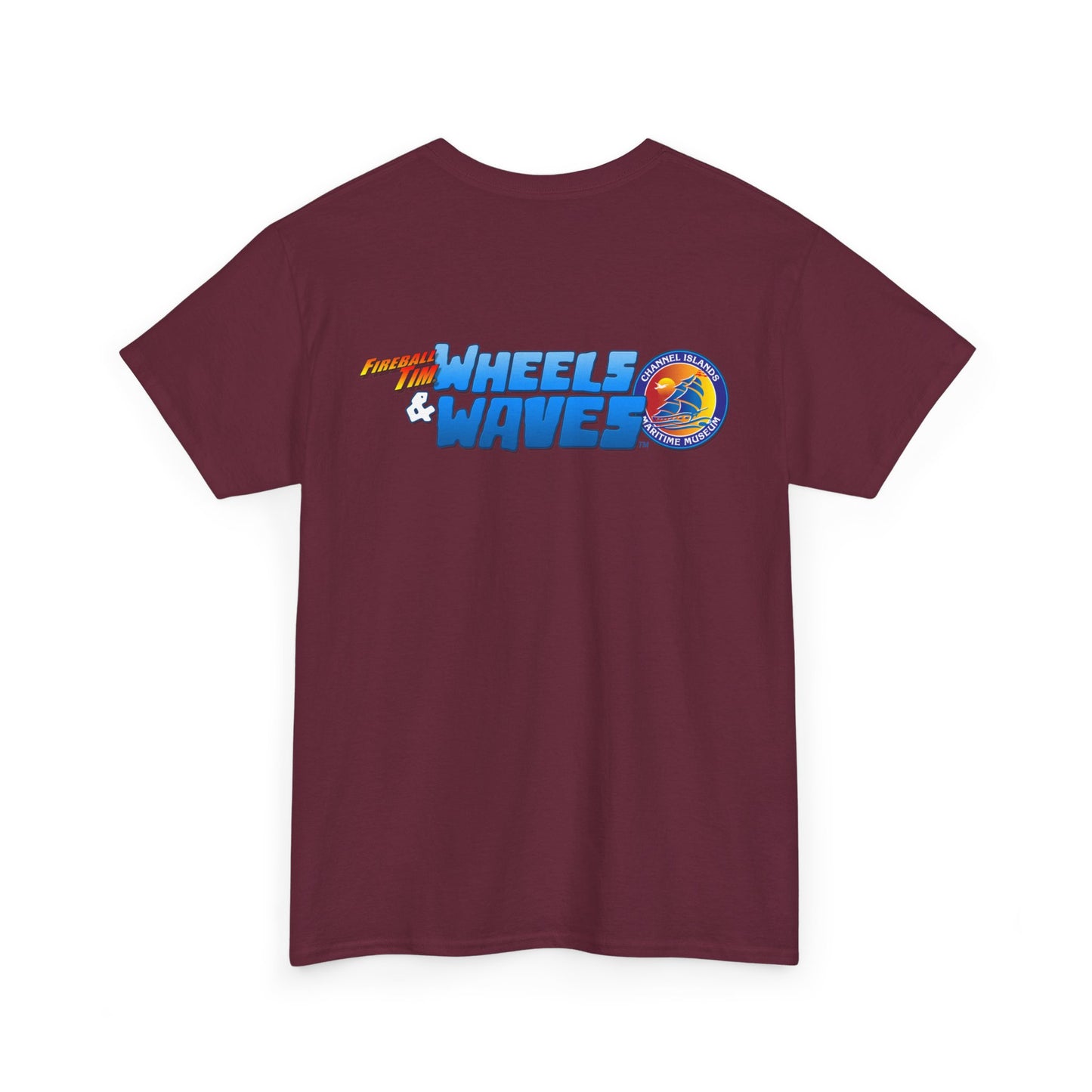 WHEELS & WAVES Car Show Official Short Sleeve Tee 13 Colors