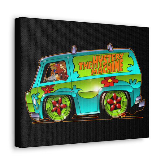 SCOOBY DOO MYSTERY MACHINE VAN Concept Art Canvas Print 11x14