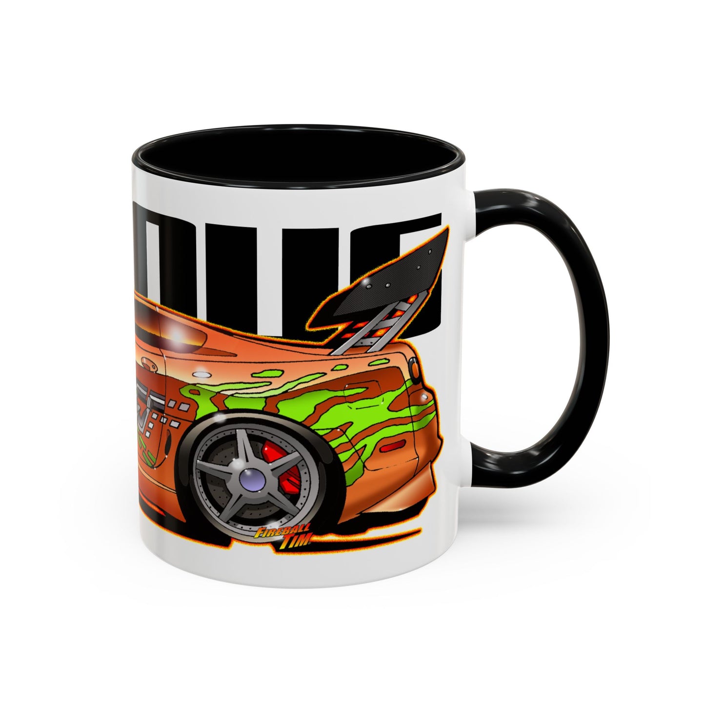 FAST & FURIOUS 1994 TOYOTA SUPRA MK IV Fireball Art Coffee Mug - 2 Sizes