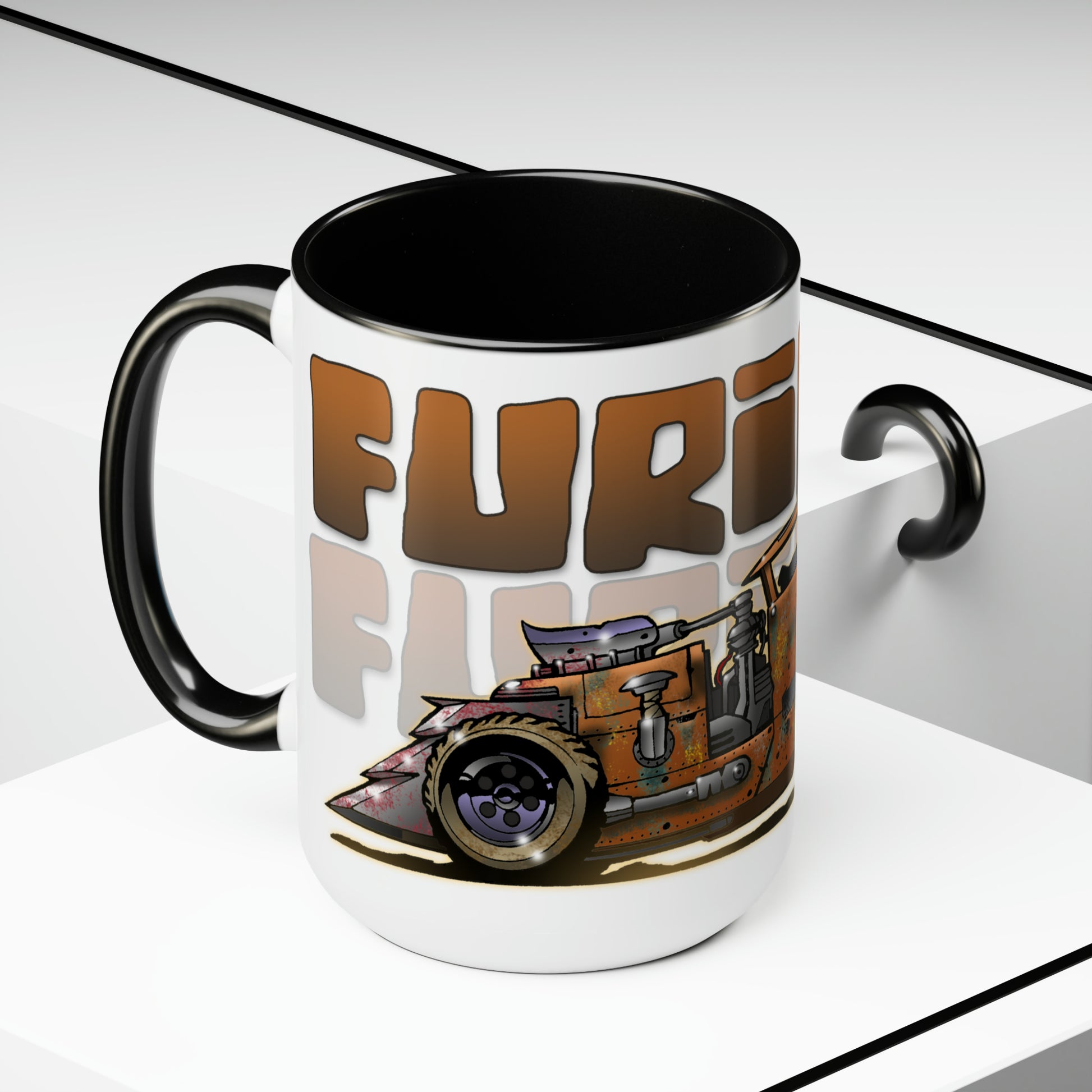 FURIOSA Mad Max Movie Car Hot Rod Coffee Mug 15oz-Mug-Fireball Tim Garage