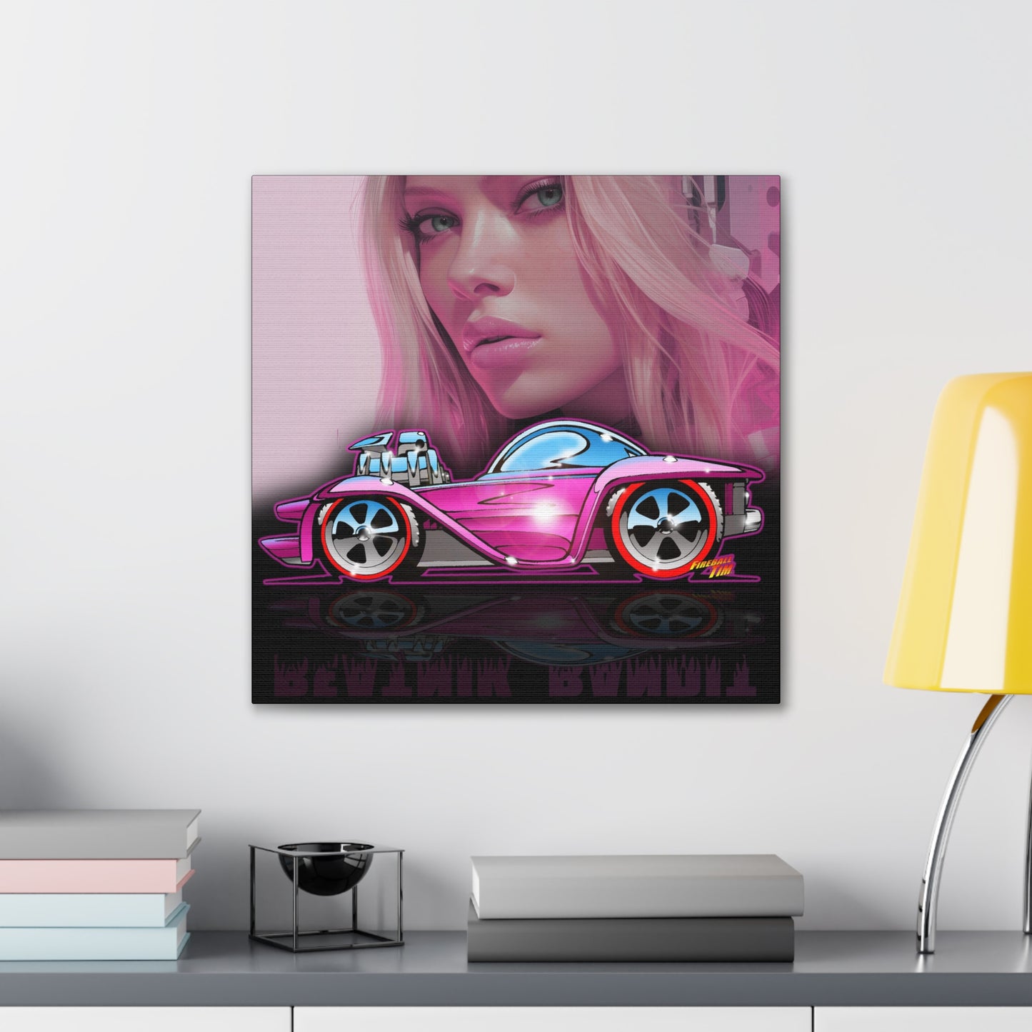 BEATNIK BANDIT Hot Wheels Collectible Canvas Wall Art Print 2 Sizes
