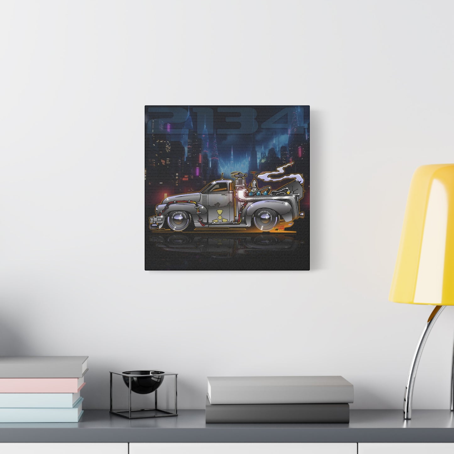 BACK THE THE FUTURE Chevy 3100 Pickup Time Machine Canvas Art Wall Print - 2 Sizes