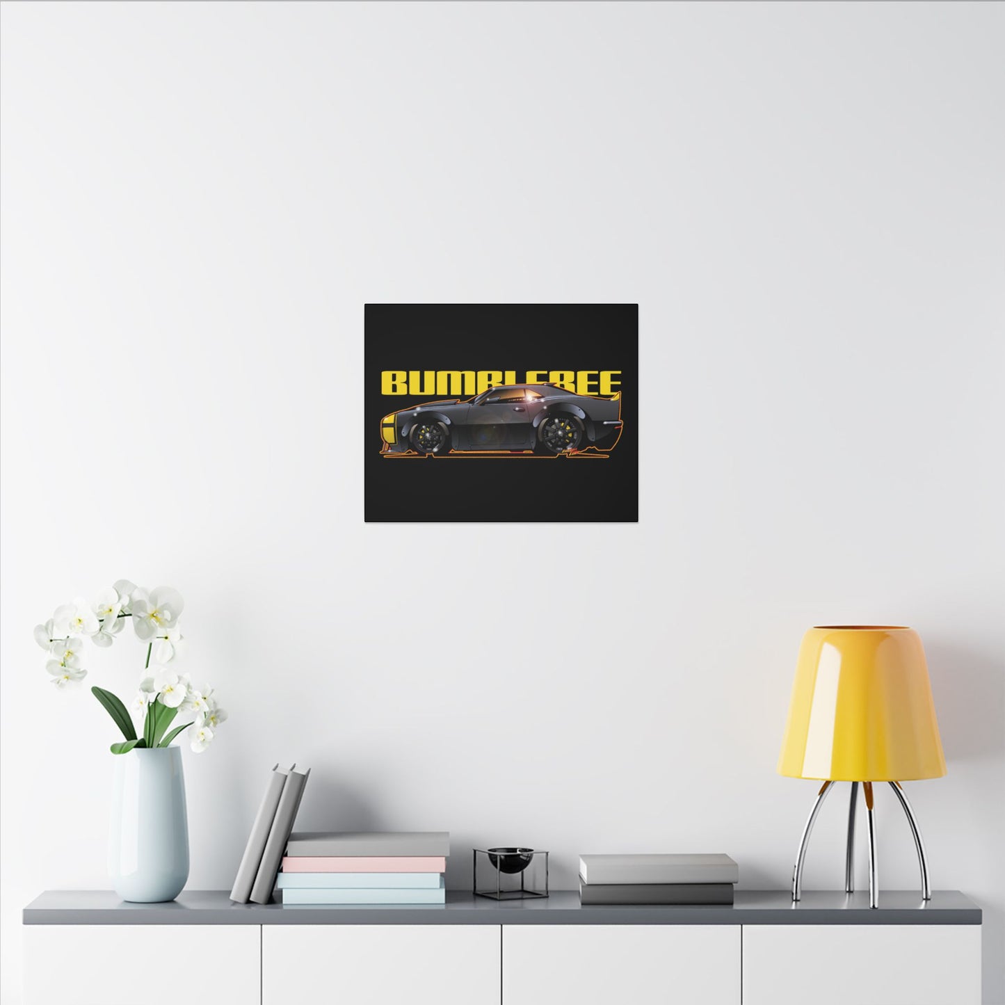 TRANSFORMERS BUMBLEBEE 1967 Camaro Fireball Art Canvas Print