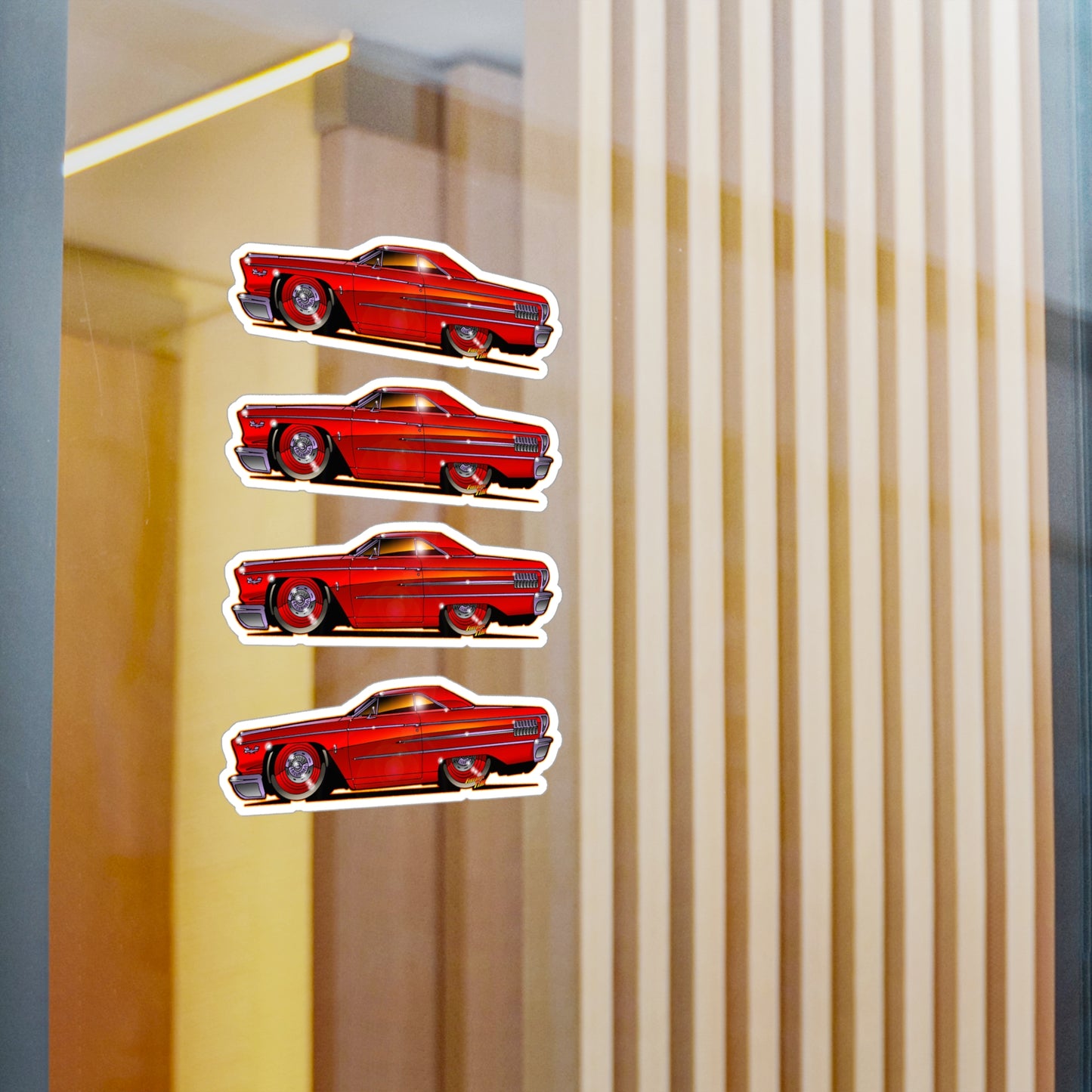 FORD GALAXIE 500 427R Code Classic Car Fireball Decal Stickers