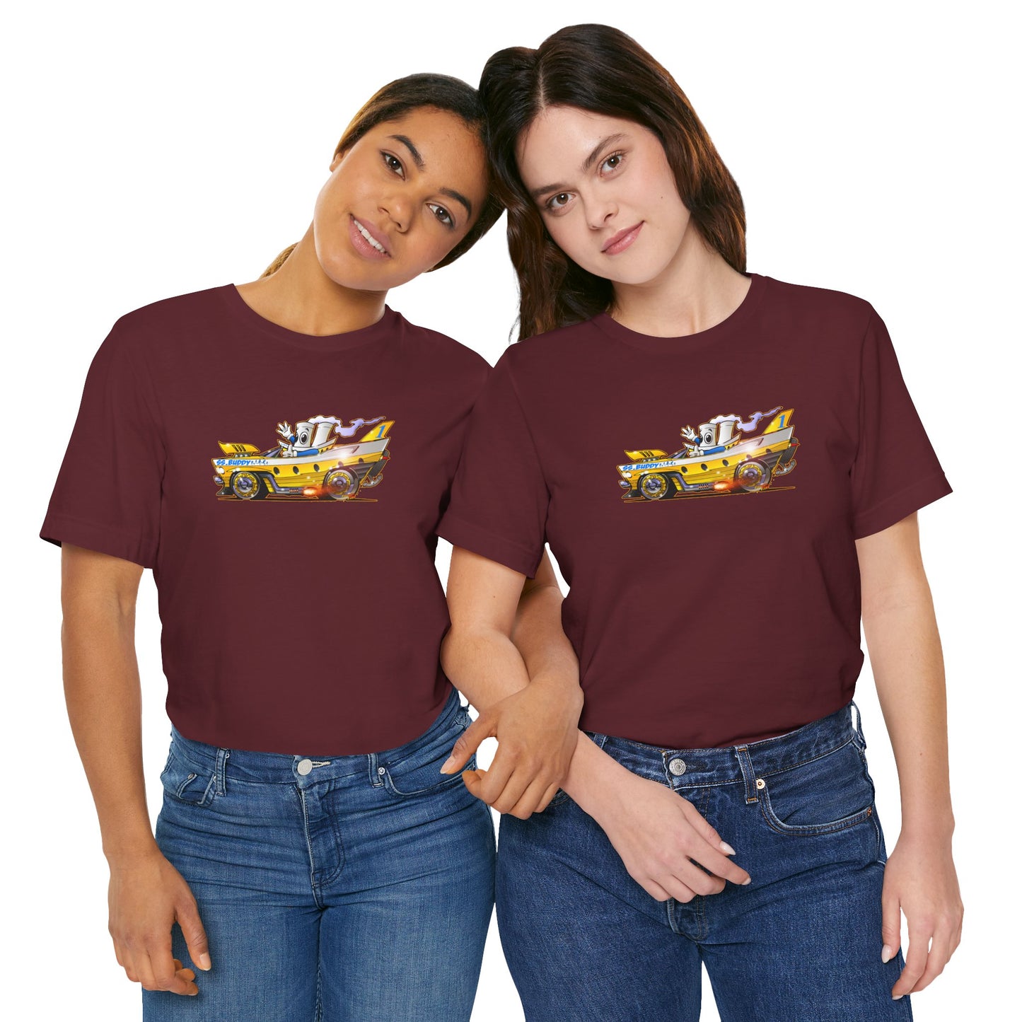 BUDDY CRUISE BUDDYMOBILE Custom Car Art Short Sleeve Tee in 17 Colors