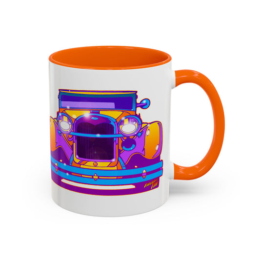 FORD 1930 Hot Rod Classic Car Fireball Art Coffee Mug - 2 Sizes