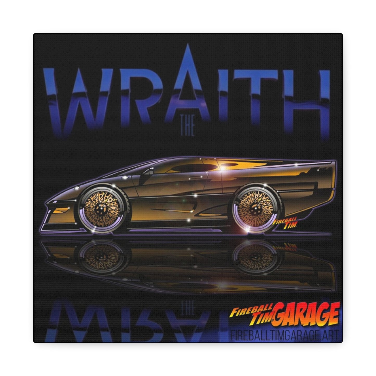 THE WRAITH TV Show Chrysler Mopar Canvas Gallery Garage Art Print 12x12