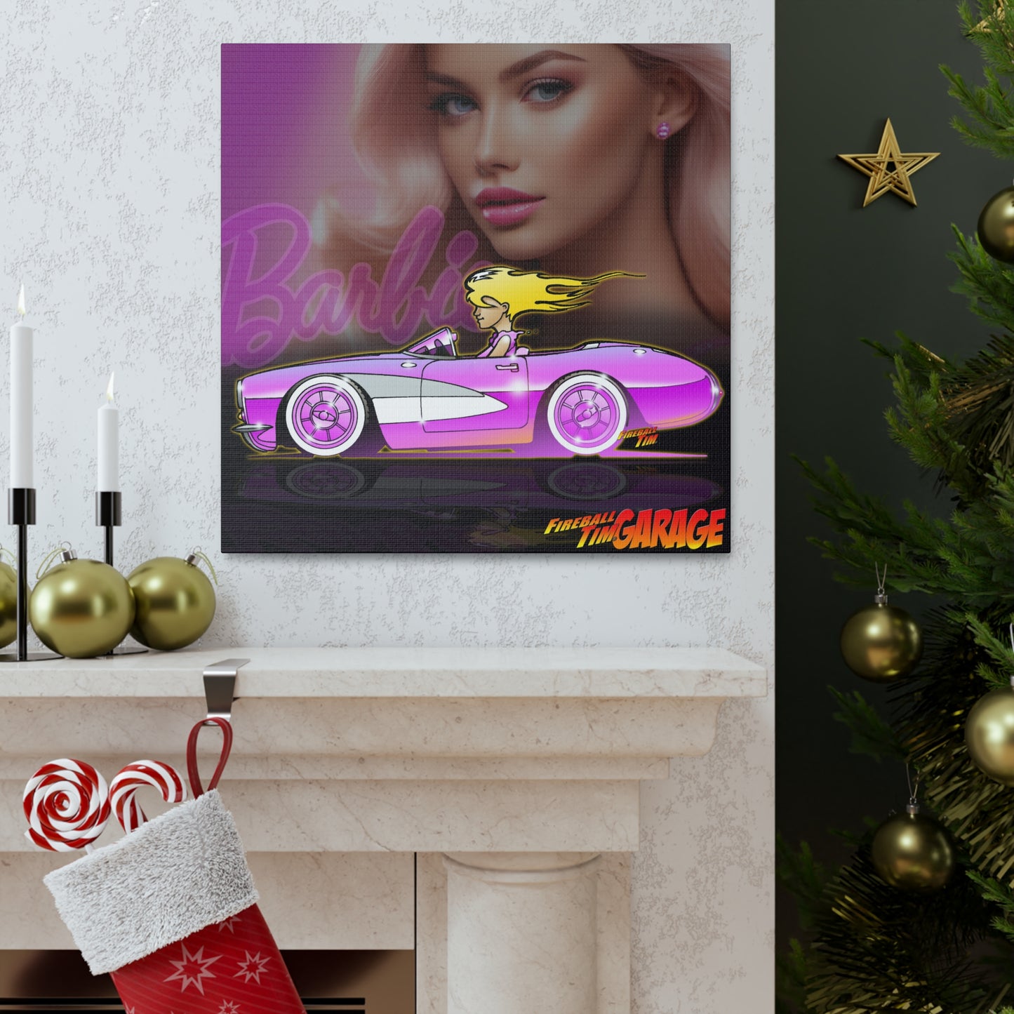 BARBIE CORVETTE Concept Art MASTERPRINT 3 Sizes