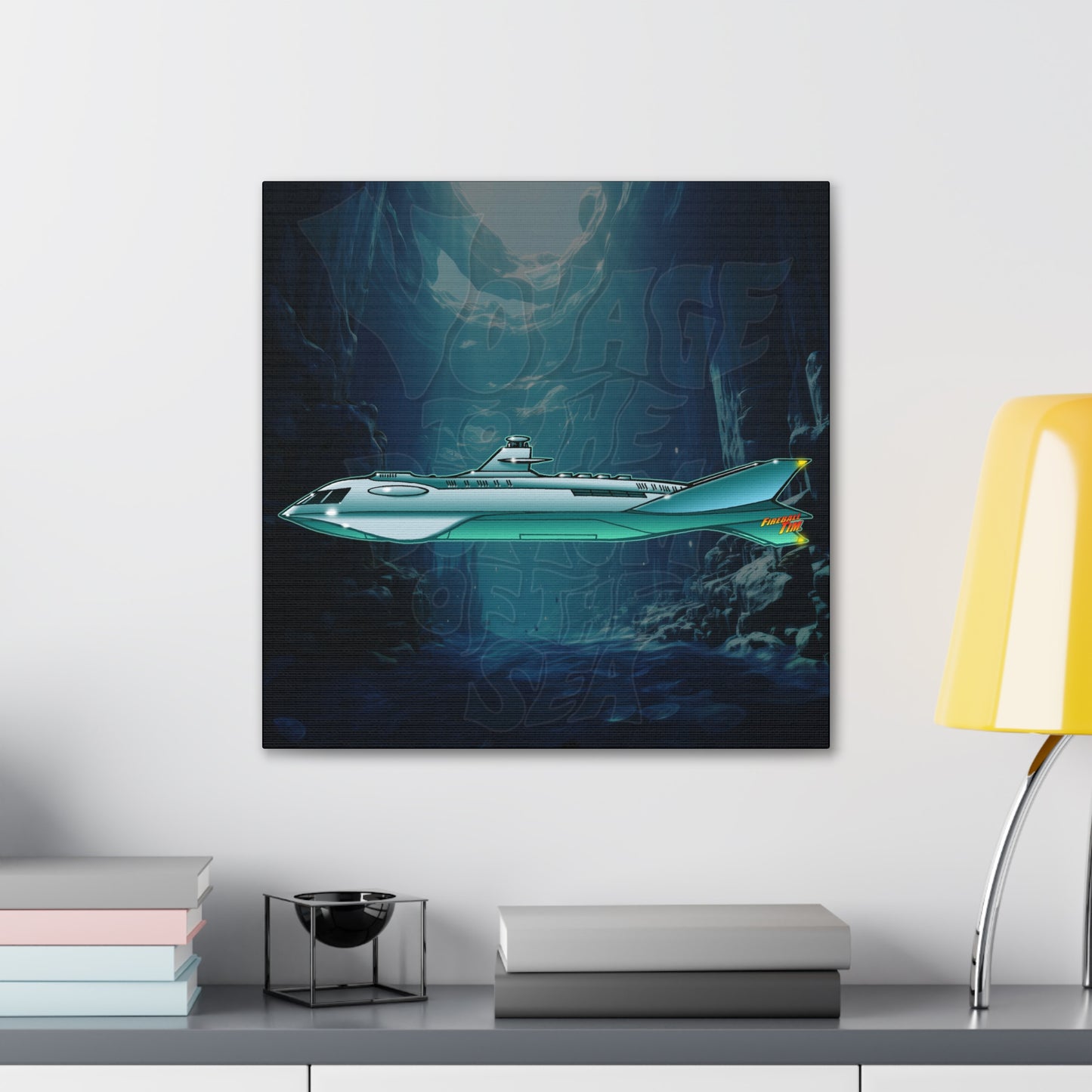 VOYAGE TO THE BOTTOM OF THE SEA Seaview Submarine Concept Art Canvas MASTERPRINT 3 Sizes