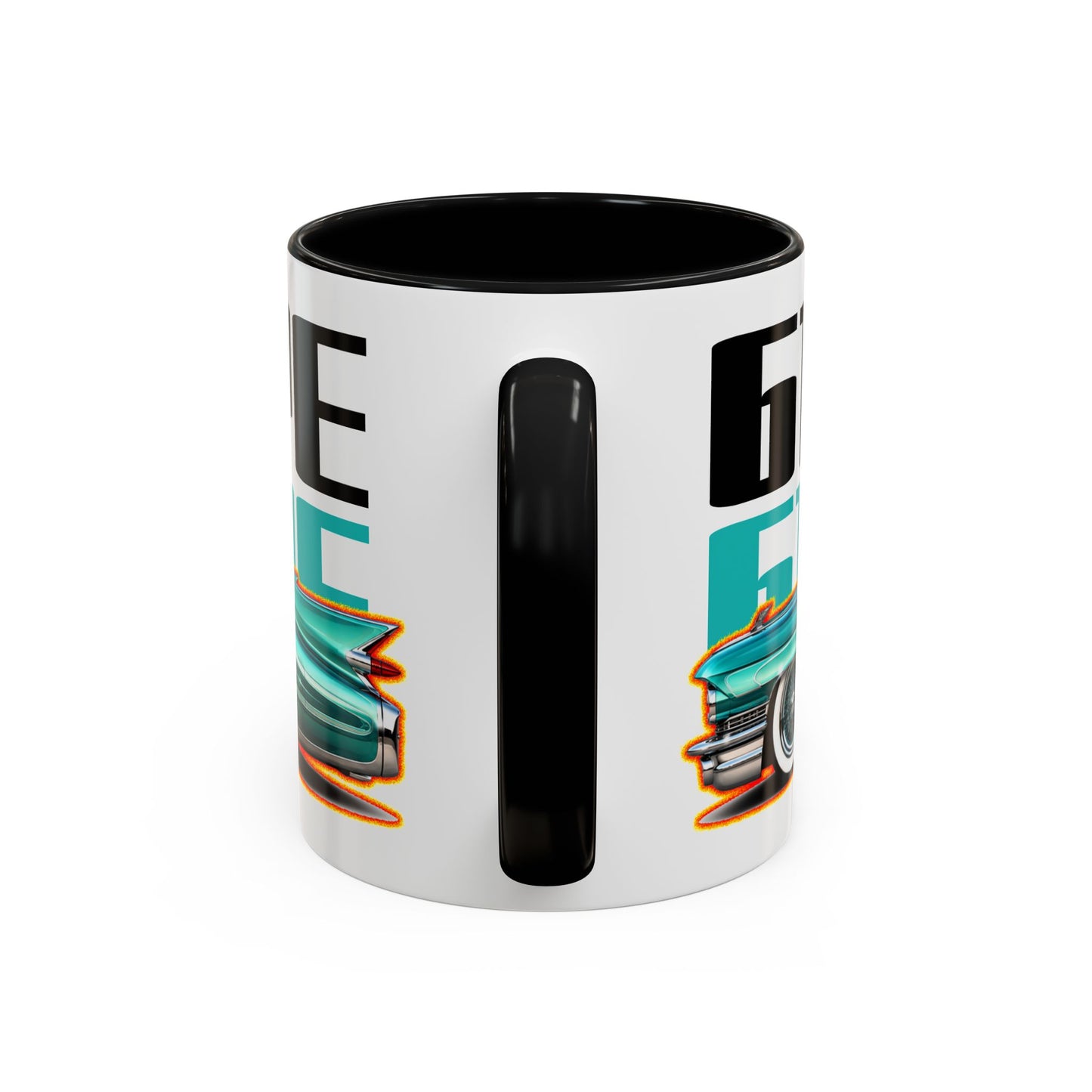 CADILLAC CUSTOM COUPE 1961 Collectible Fireball Art Coffee Mug - 2 Sizes