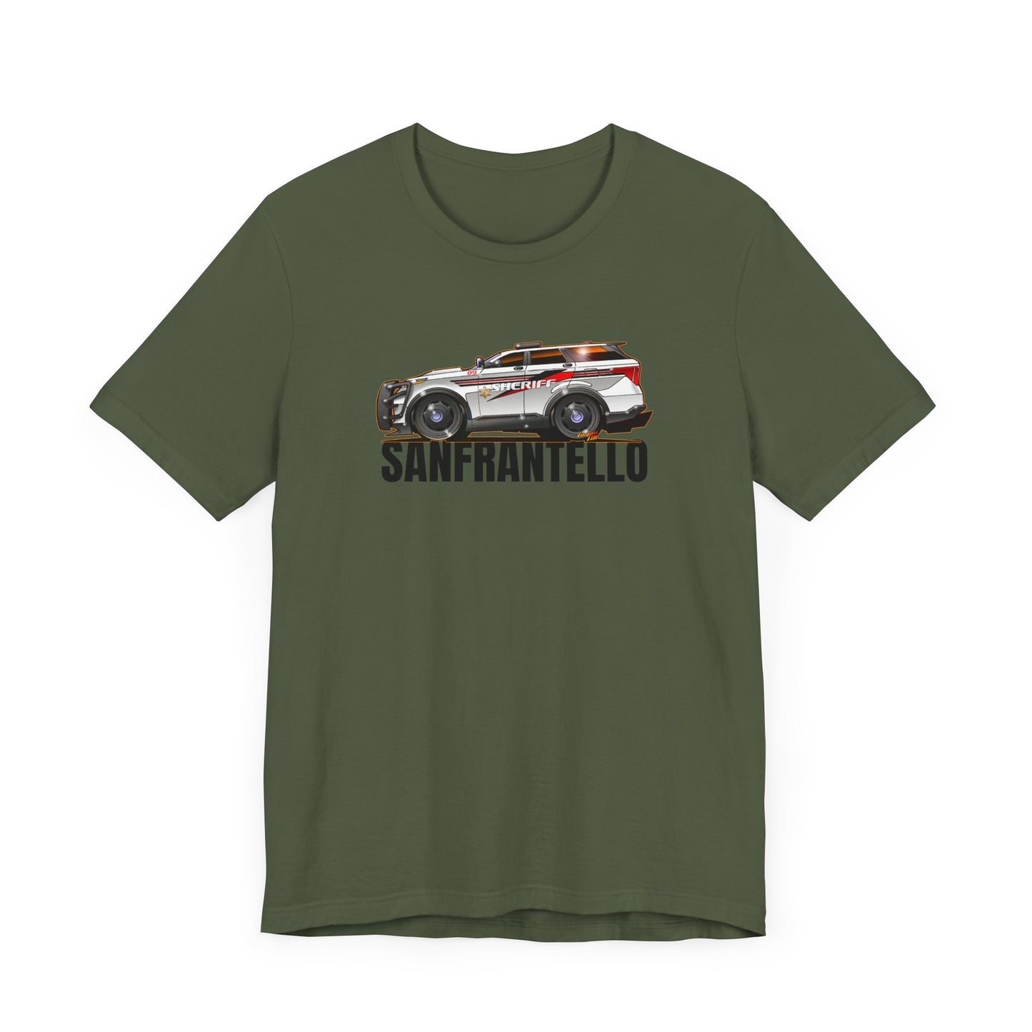 FORD EXPLORER POLICE CRUISER Sanfrantello 09 Tribute Concept Art Short Sleeve Tee 12 Colors