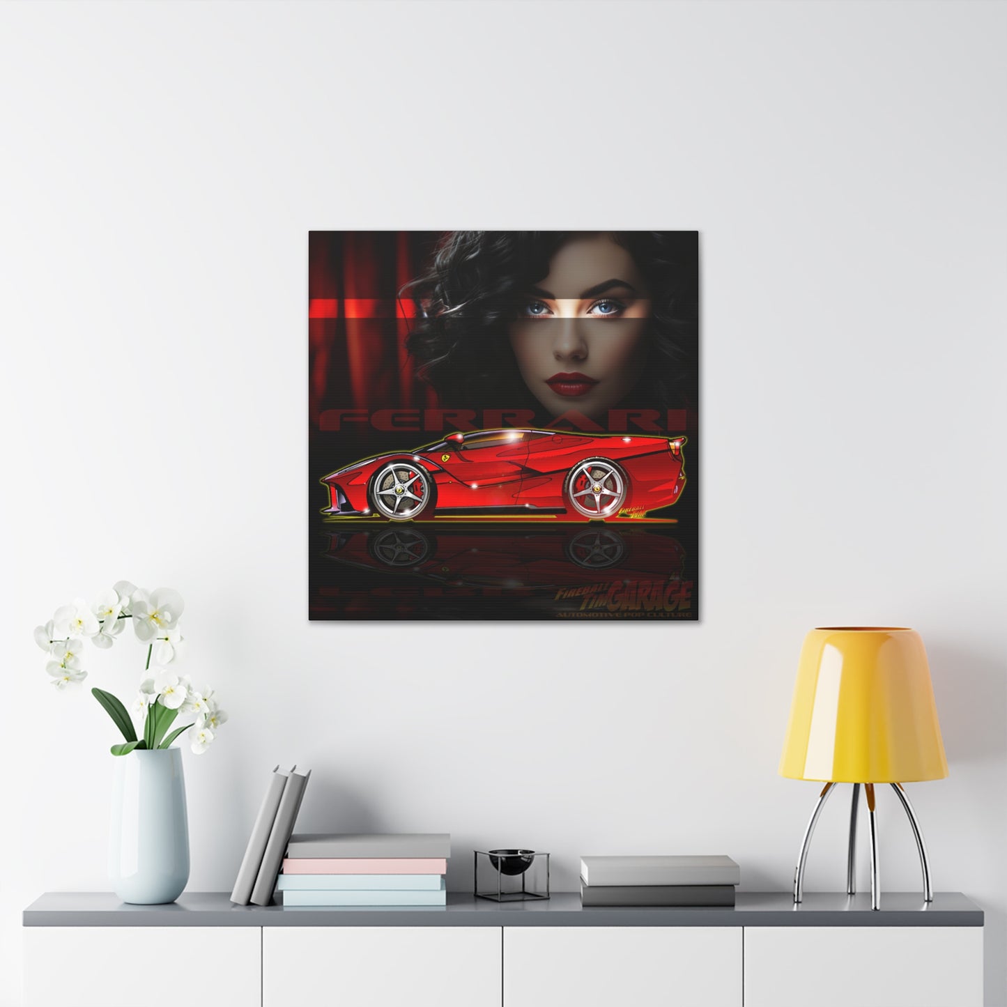 FERRARI LA FERRARI APERTA Concept Art Canvas MASTERPRINT 3 Sizes