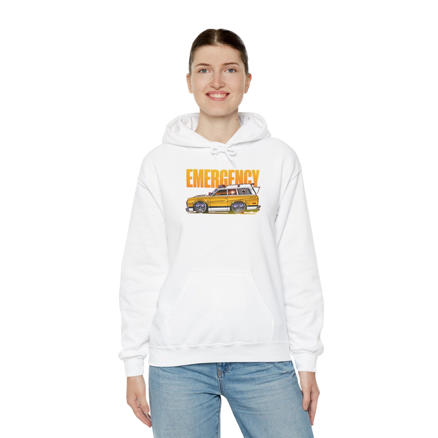 EMERGENCY AMBULANCE TV Show Concept Art Hooded Sweatshirt 9 Colors