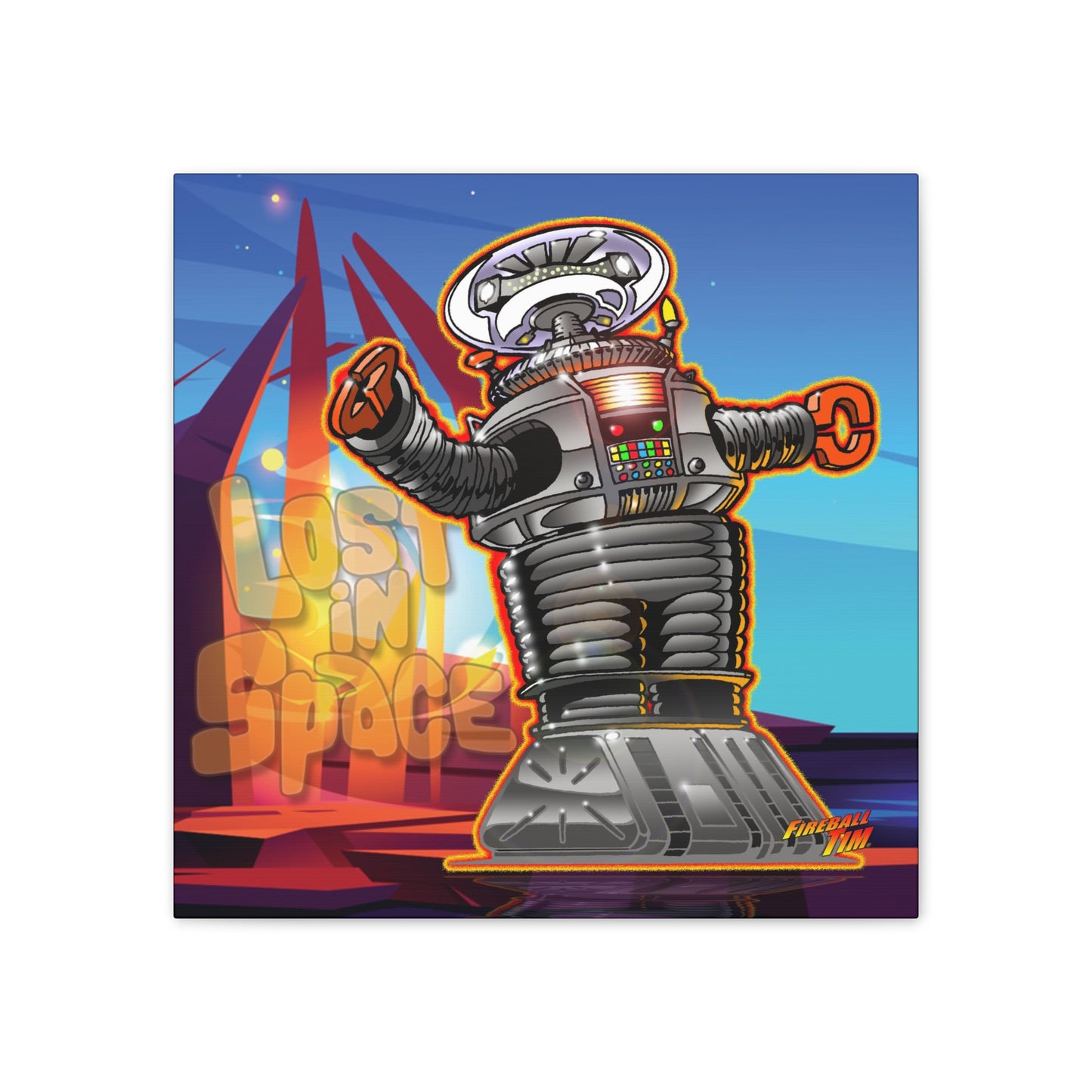 LOST in SPACE Danger Robot Canvas Art Print