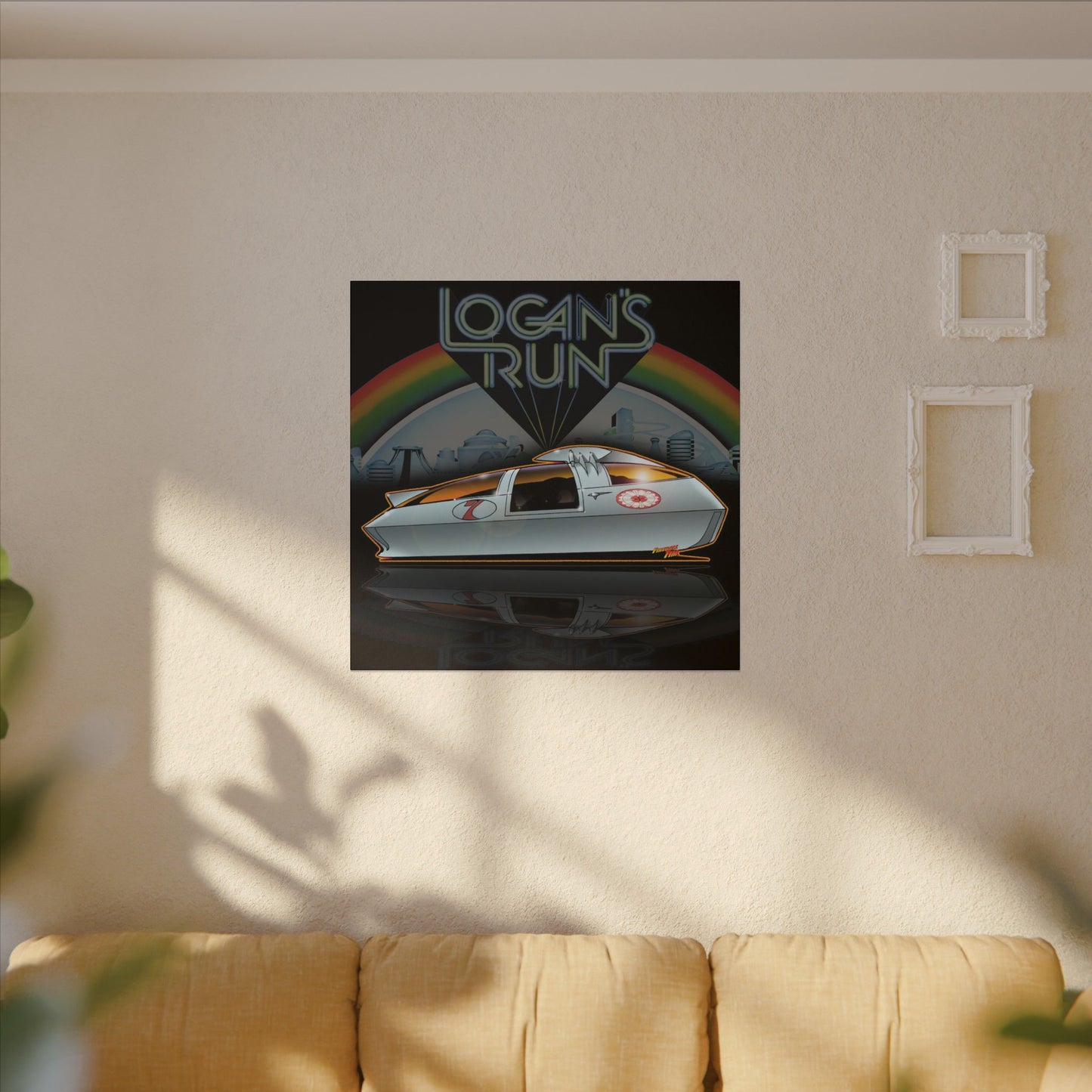 LOGAN'S RUN Sandman Sci Fi TV Car Collectible Fireball Art Canvas Print