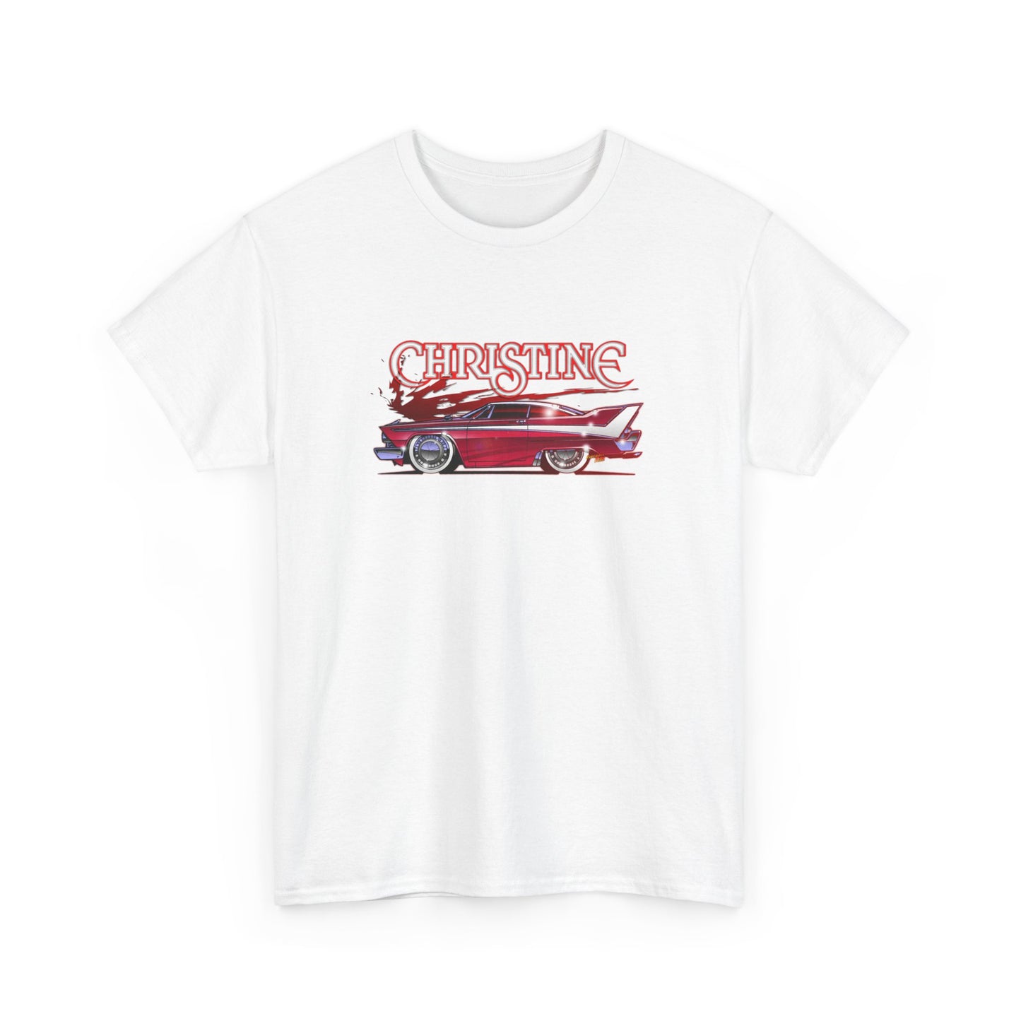 CHRISTINE Movie Car 1958 Plymouth Fury Concept Art Heavy Cotton Tee