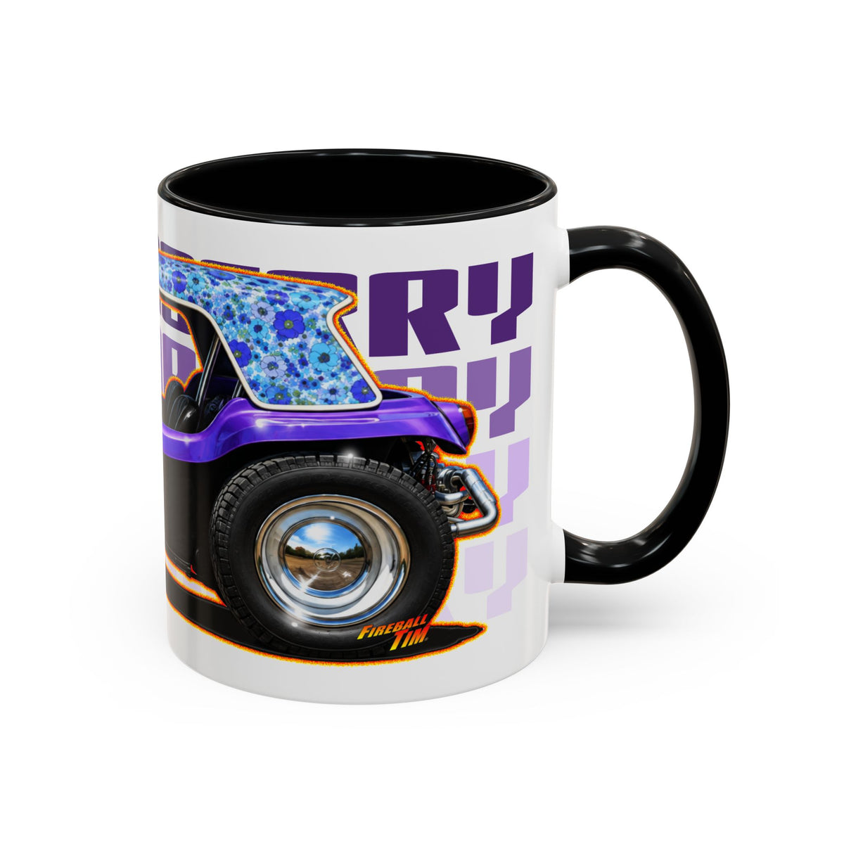 DUNE BUGGY BOYSENBERRY Collectible Fireball Art Coffee Mug - 2 Sizes