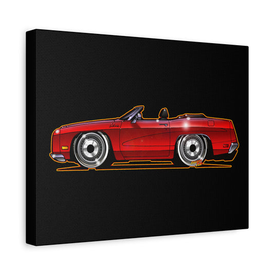 THE OMEGA MAN 1970 Ford Galaxie XL Fireball Art Collectible Canvas Print - 11x14