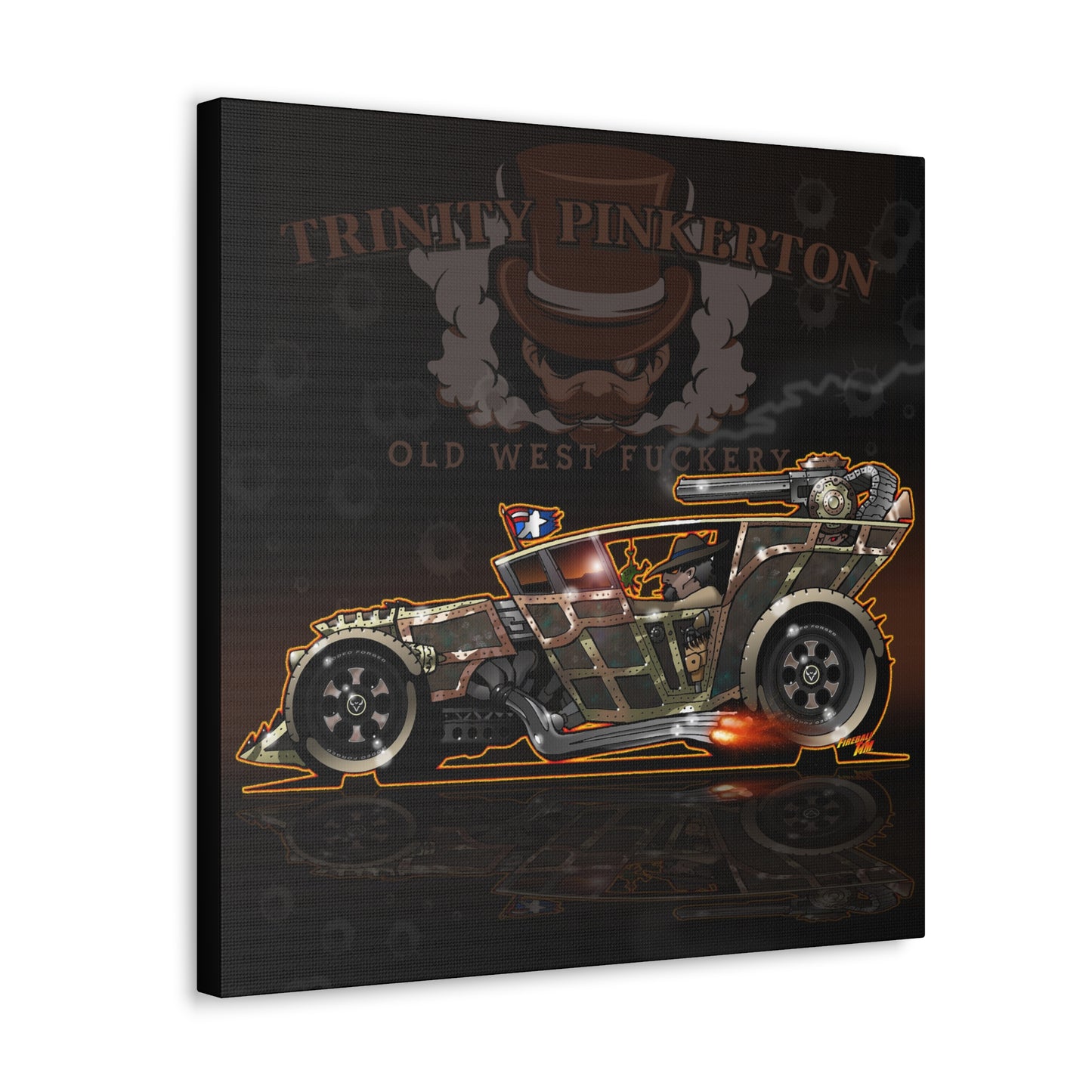 TRINITY PINKERTON Hot Rod Concept Art Canvas MASTERPRINT 2 Sizes