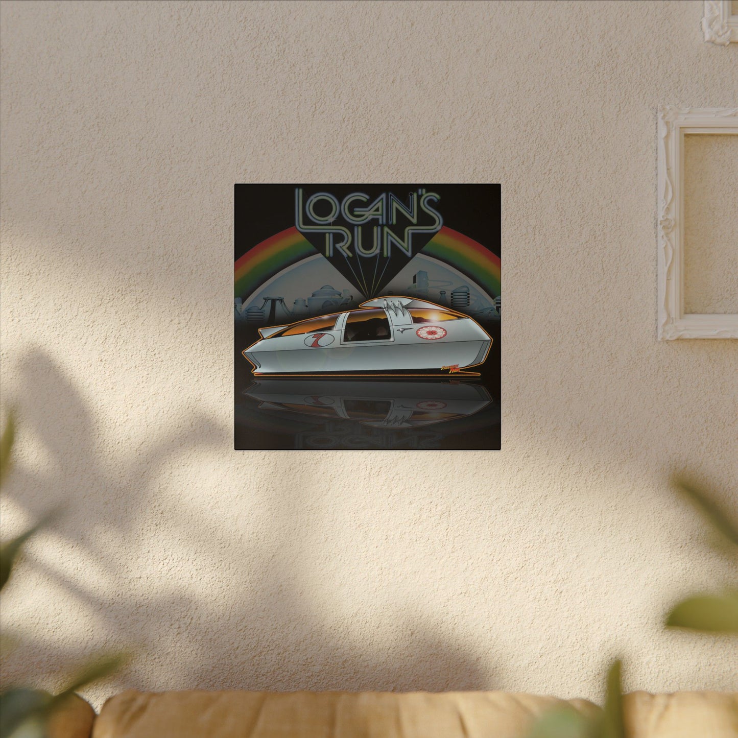 LOGAN'S RUN Sandman Sci Fi TV Car Collectible Fireball Art Canvas Print